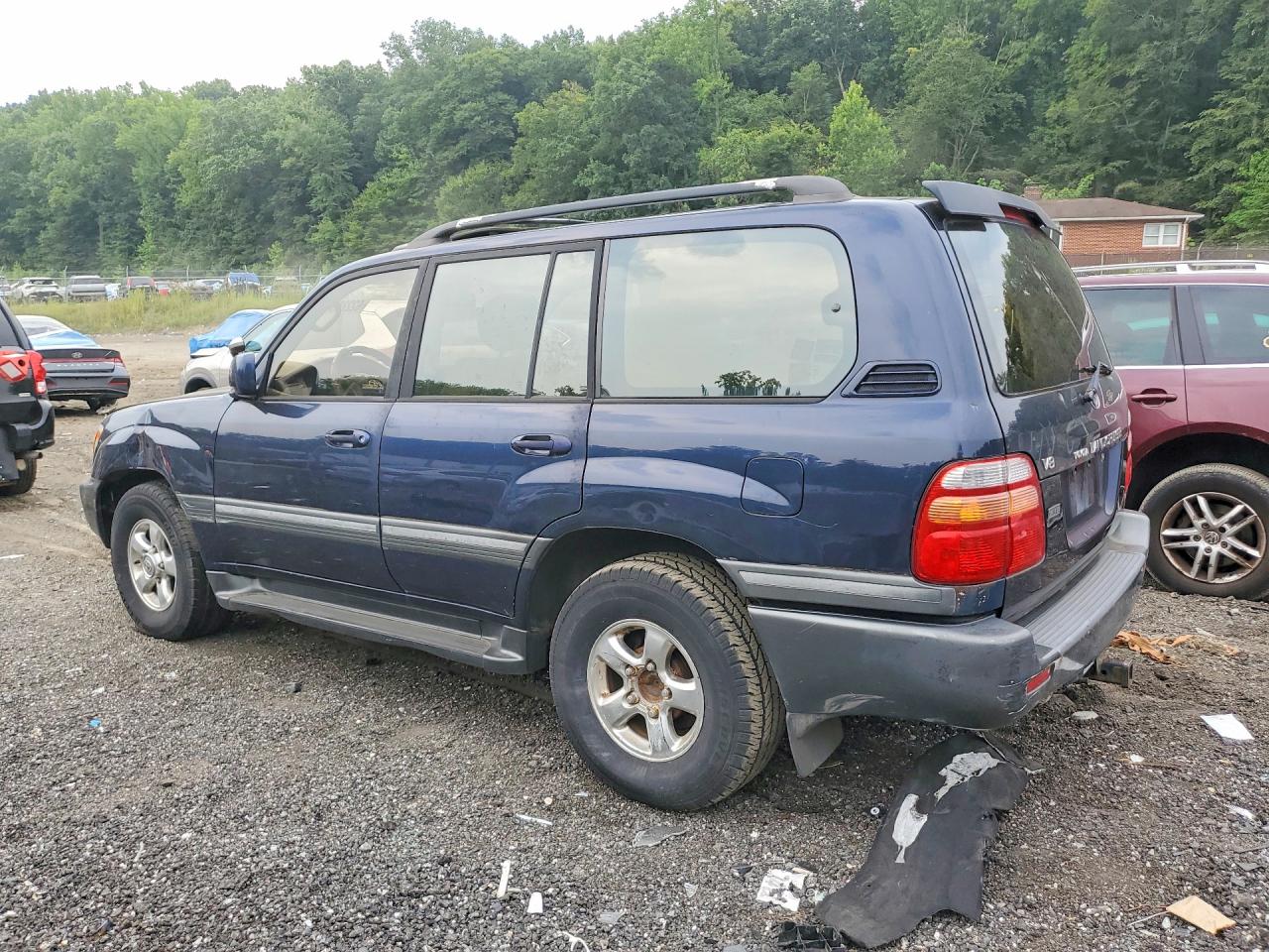2001 Toyota Land Cruiser Base Синий vin: JTEHT05JX12009219