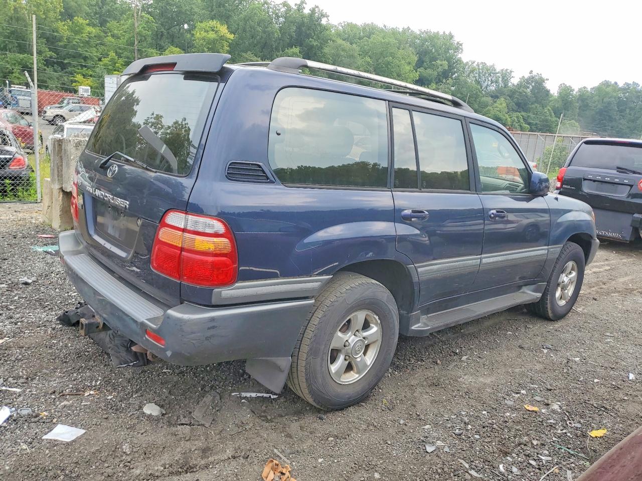 2001 Toyota Land Cruiser Base Синий vin: JTEHT05JX12009219