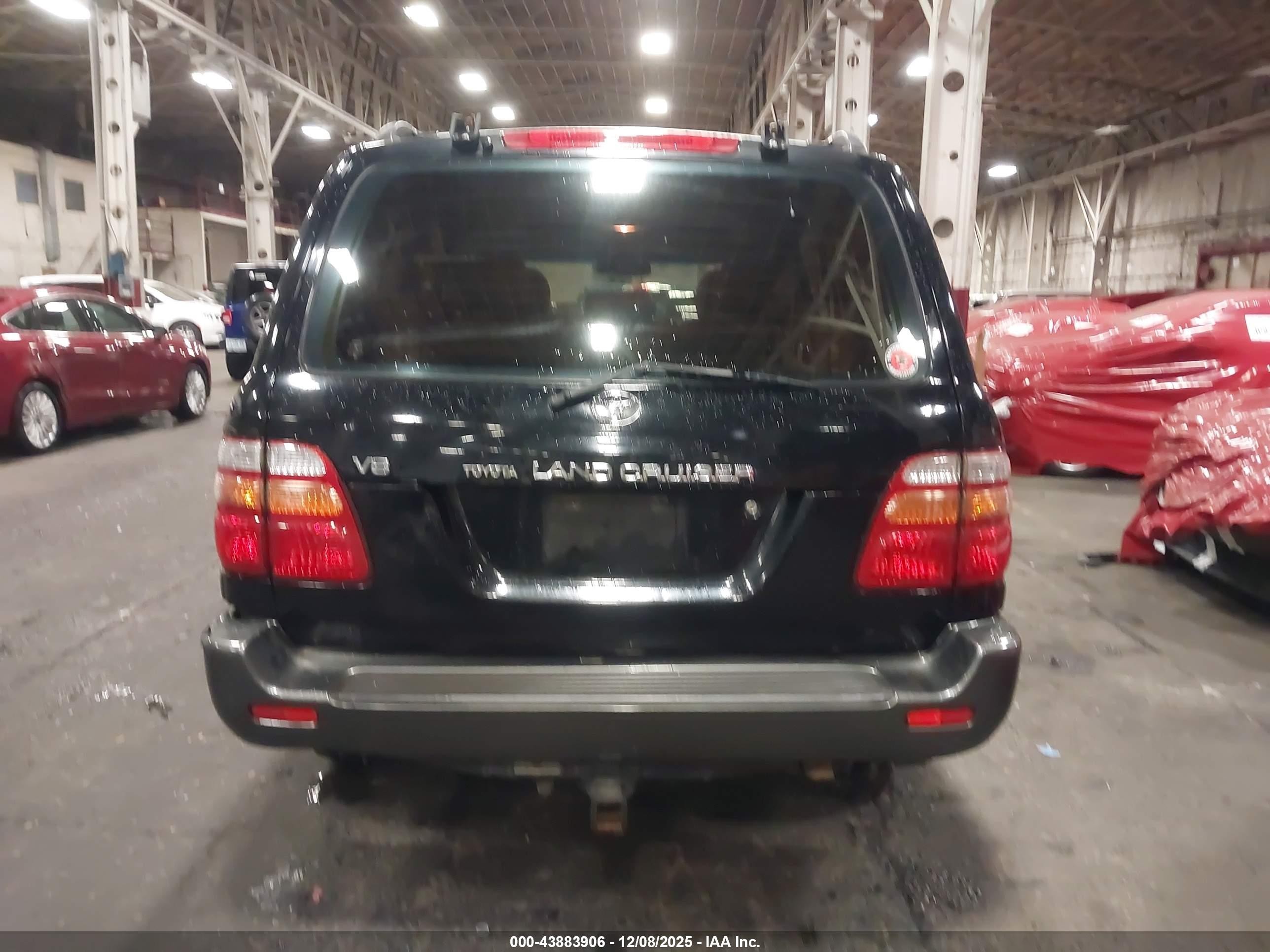 2001 Toyota Land Cruiser   Черный vin: JTEHT05JX12010743