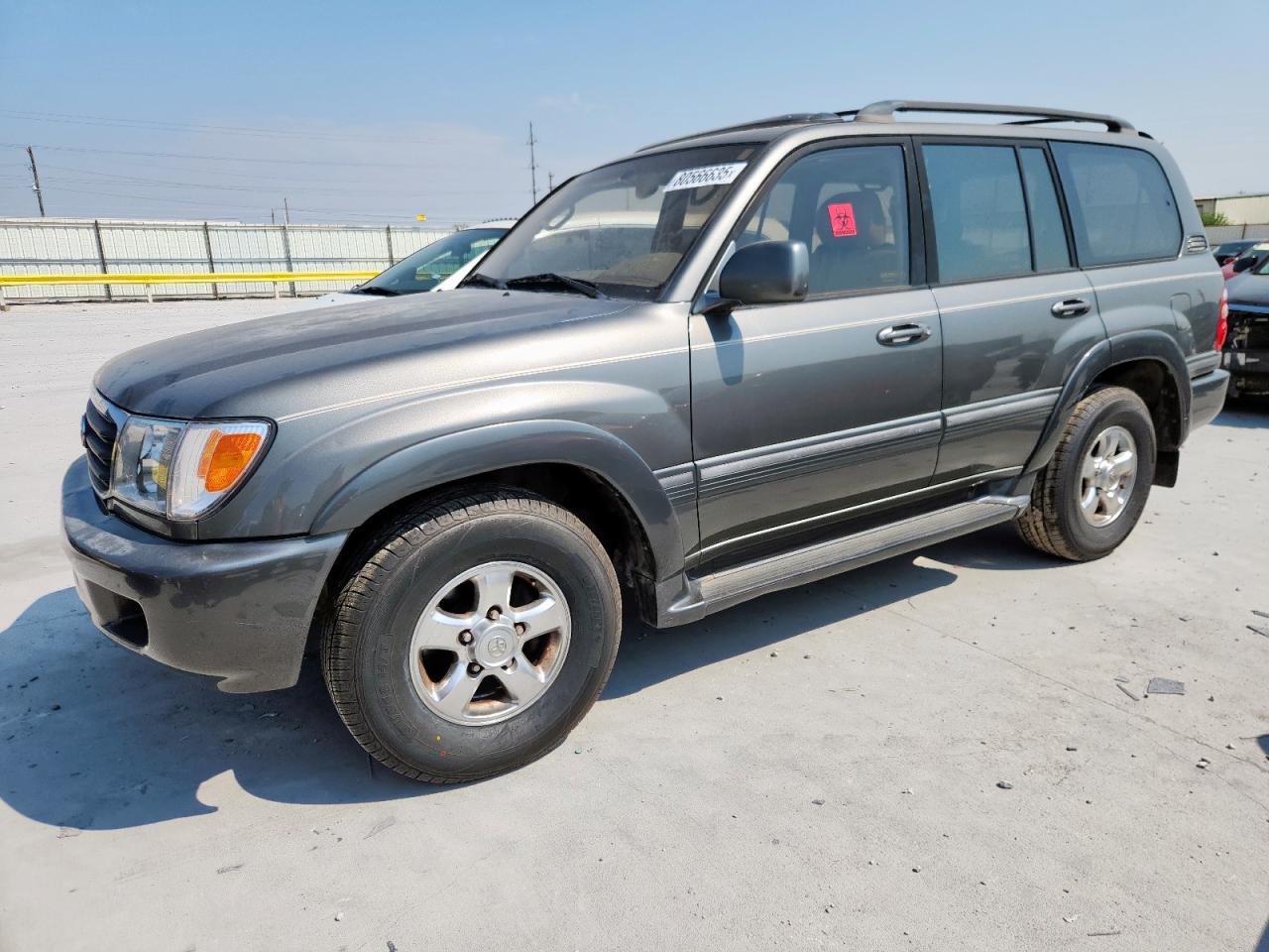 2002 Toyota Land Cruiser Gray vin: JTEHT05JX22025969