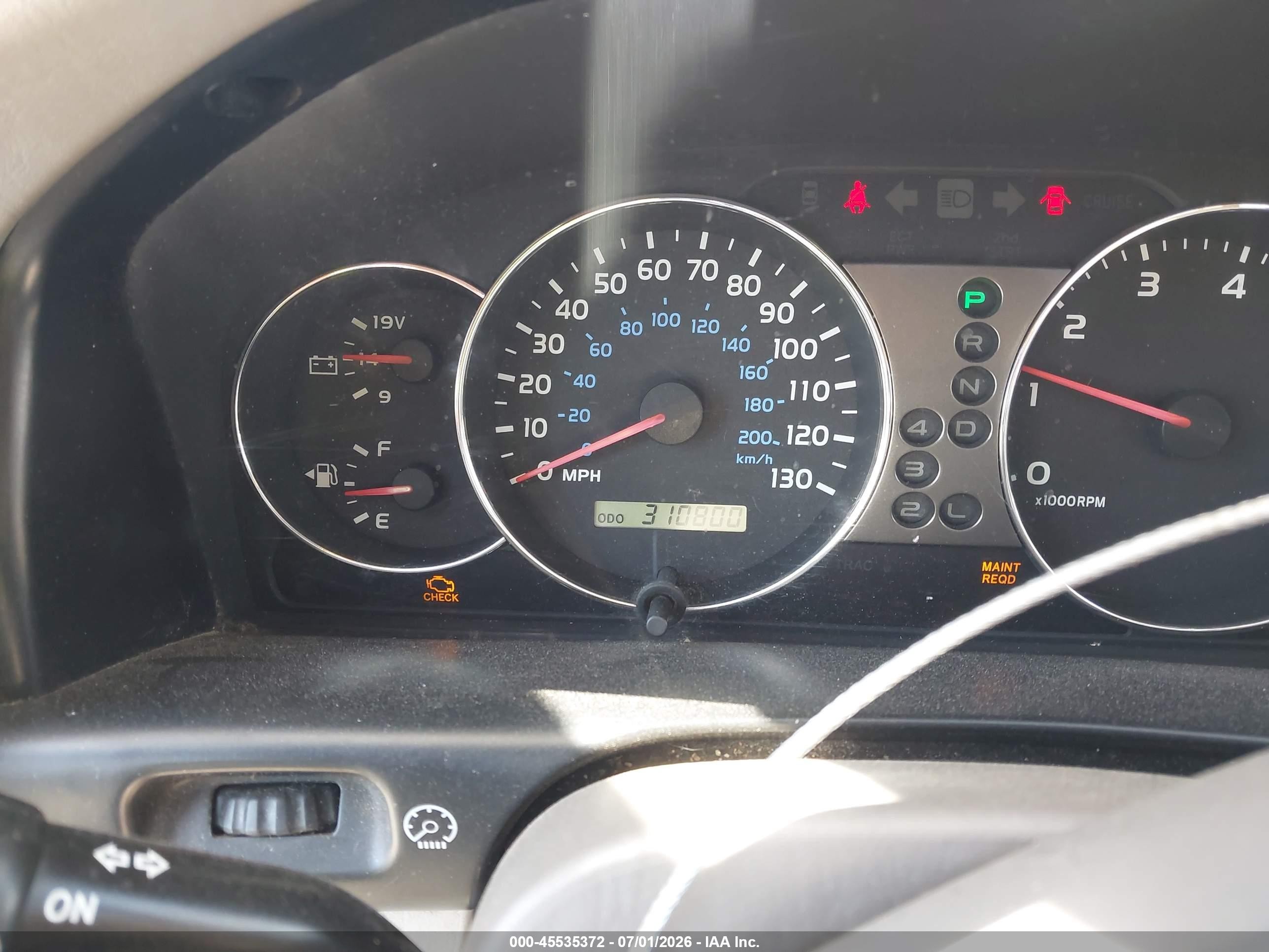 2003 Toyota Land Cruiser   Темно-бордовый vin: JTEHT05JX32040005