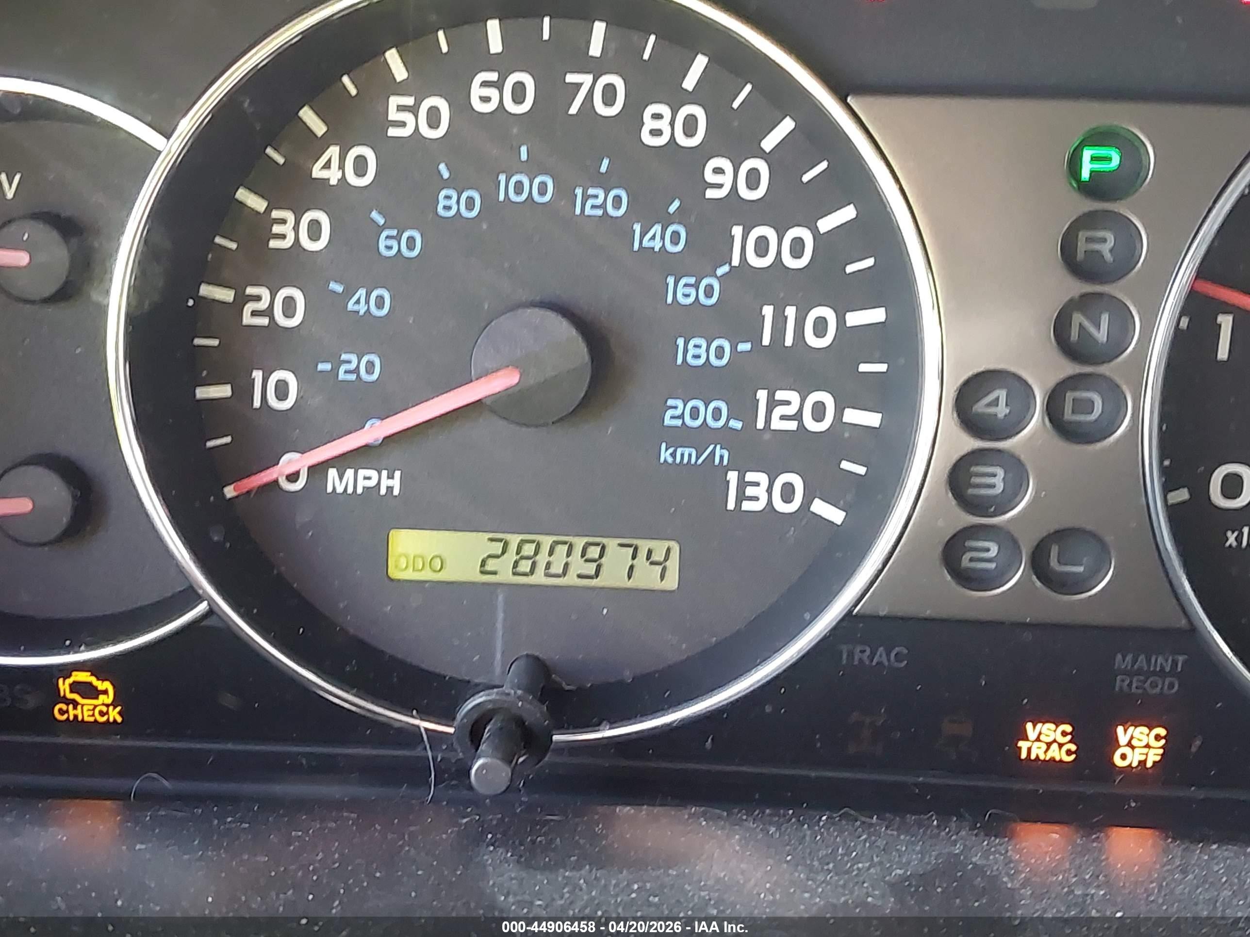 2004 Toyota Land Cruiser   Black vin: JTEHT05JX42063074