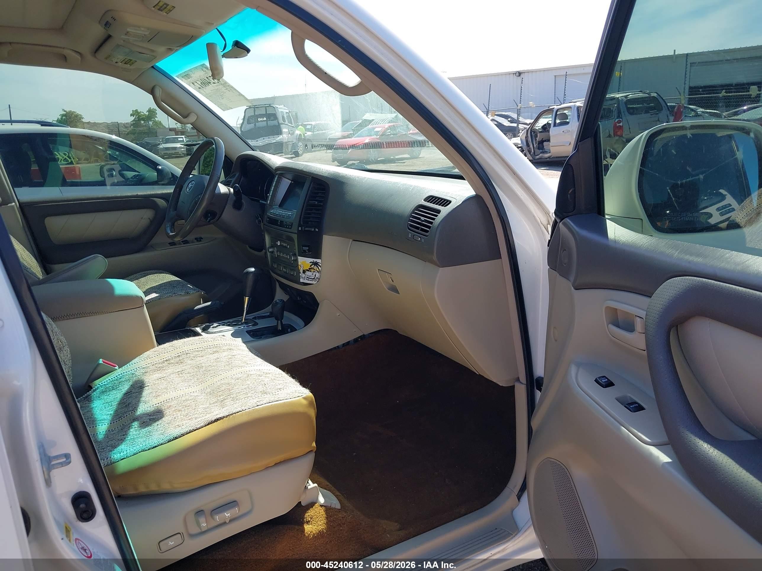 2006 Toyota Land Cruiser V8 Белый vin: JTEHT05JX62080850
