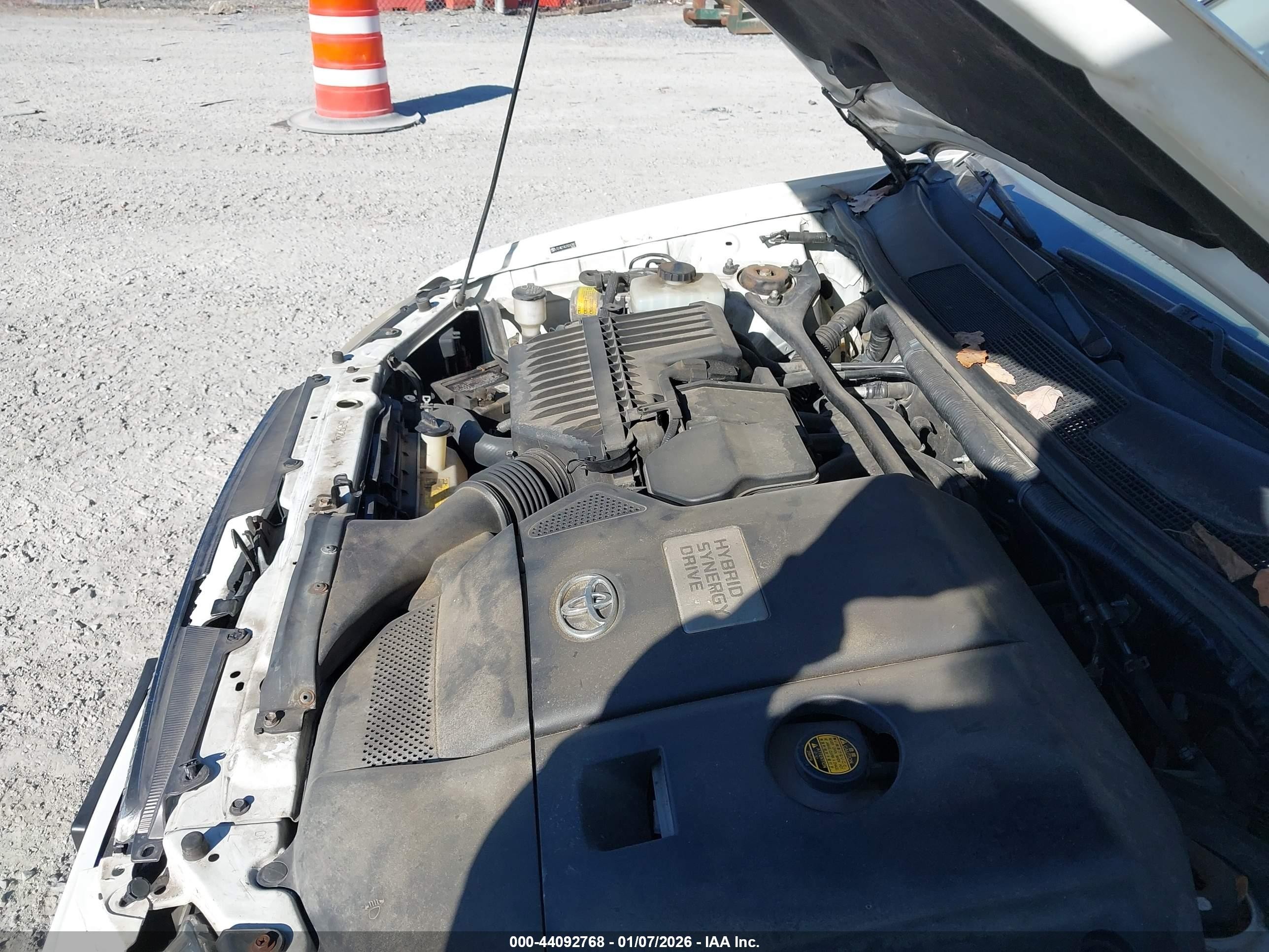 2007 Toyota Highlander Hybrid V6 Белый vin: JTEHW21A070042887