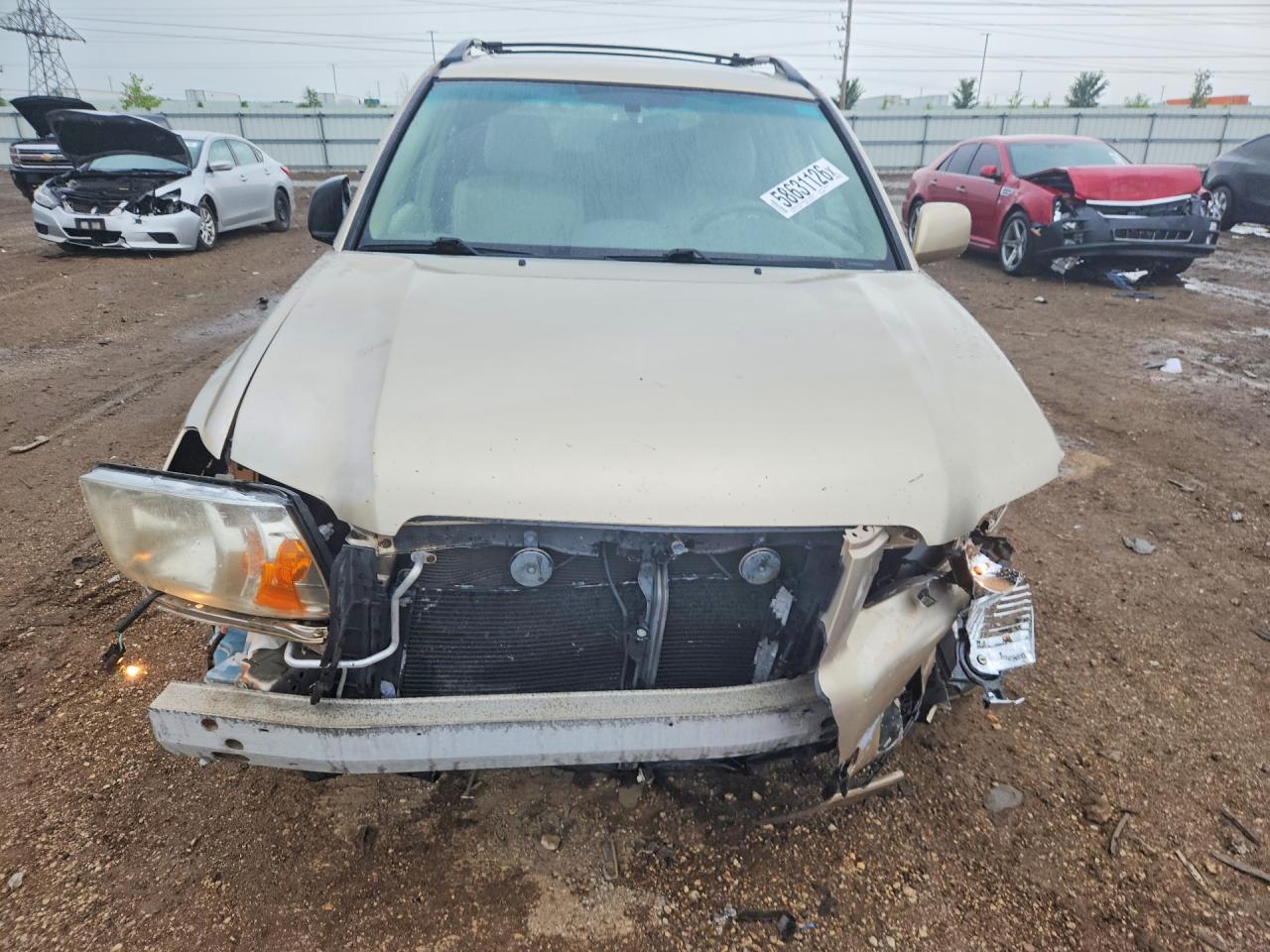 2007 Toyota Highlander Hybrid Tan vin: JTEHW21A270038050