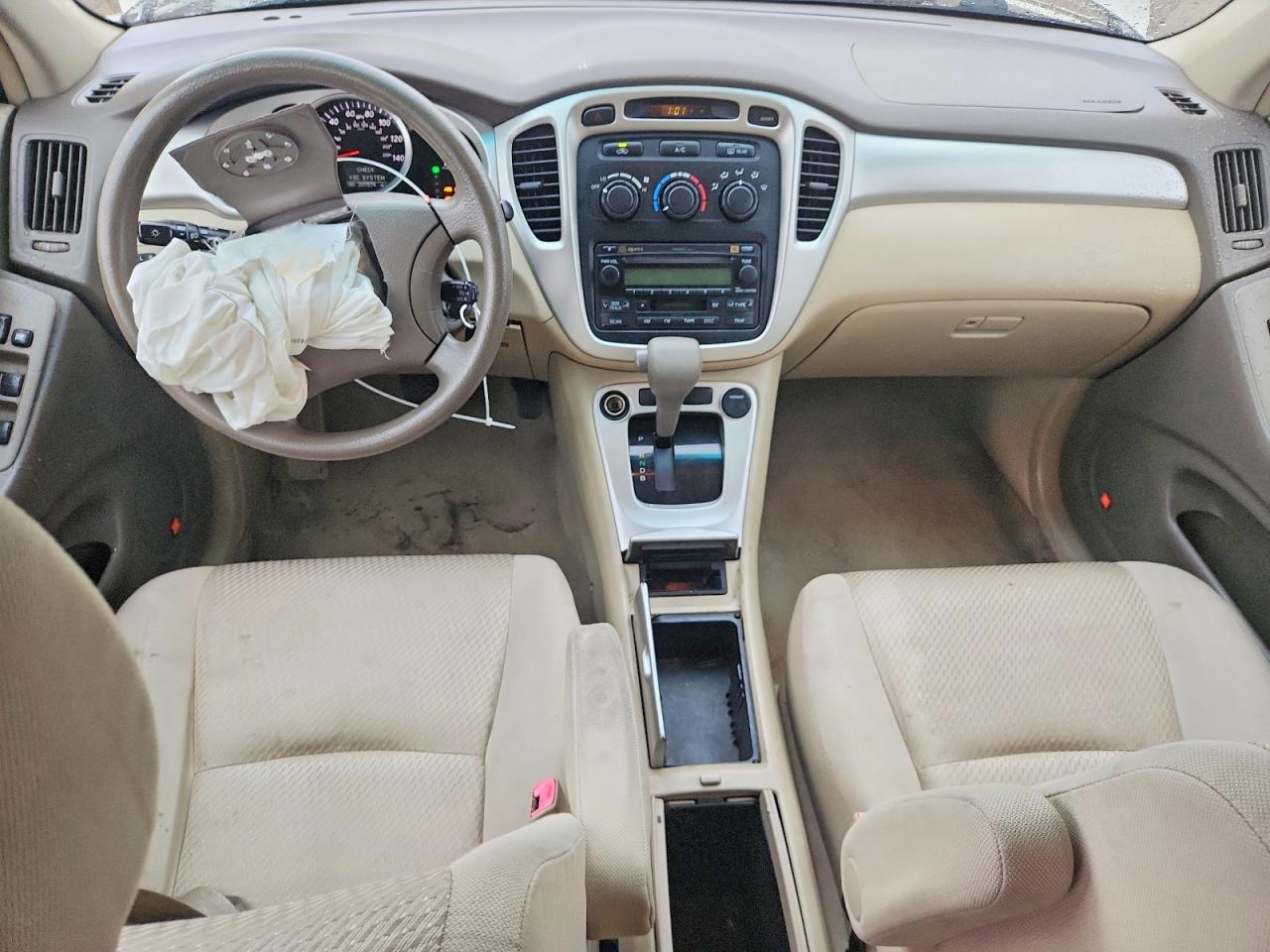 2007 Toyota Highlander Hybrid Tan vin: JTEHW21A270038050