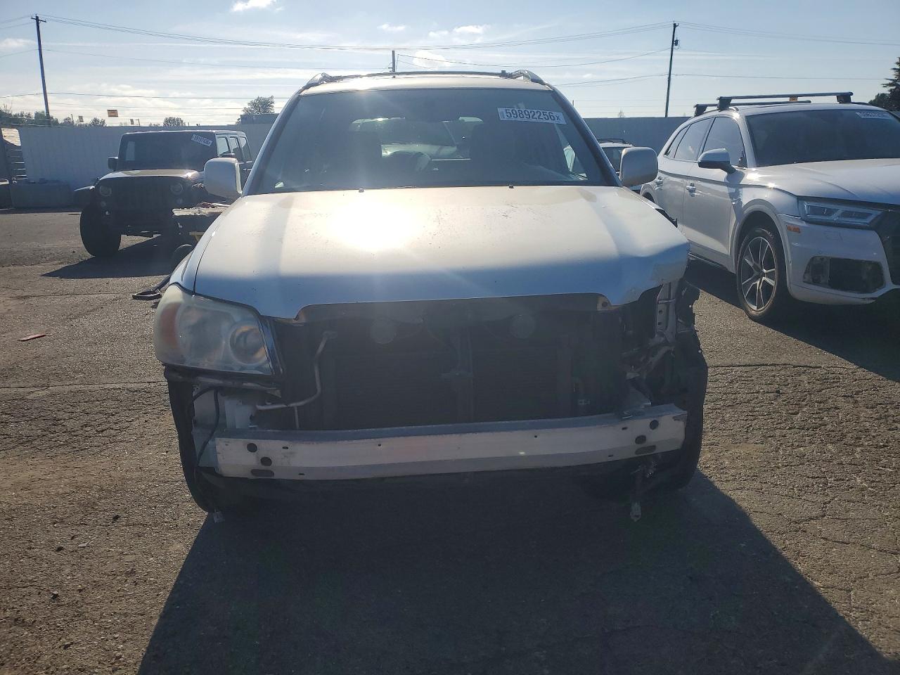 2007 Toyota Highlander Hybrid Silver vin: JTEHW21A670044997