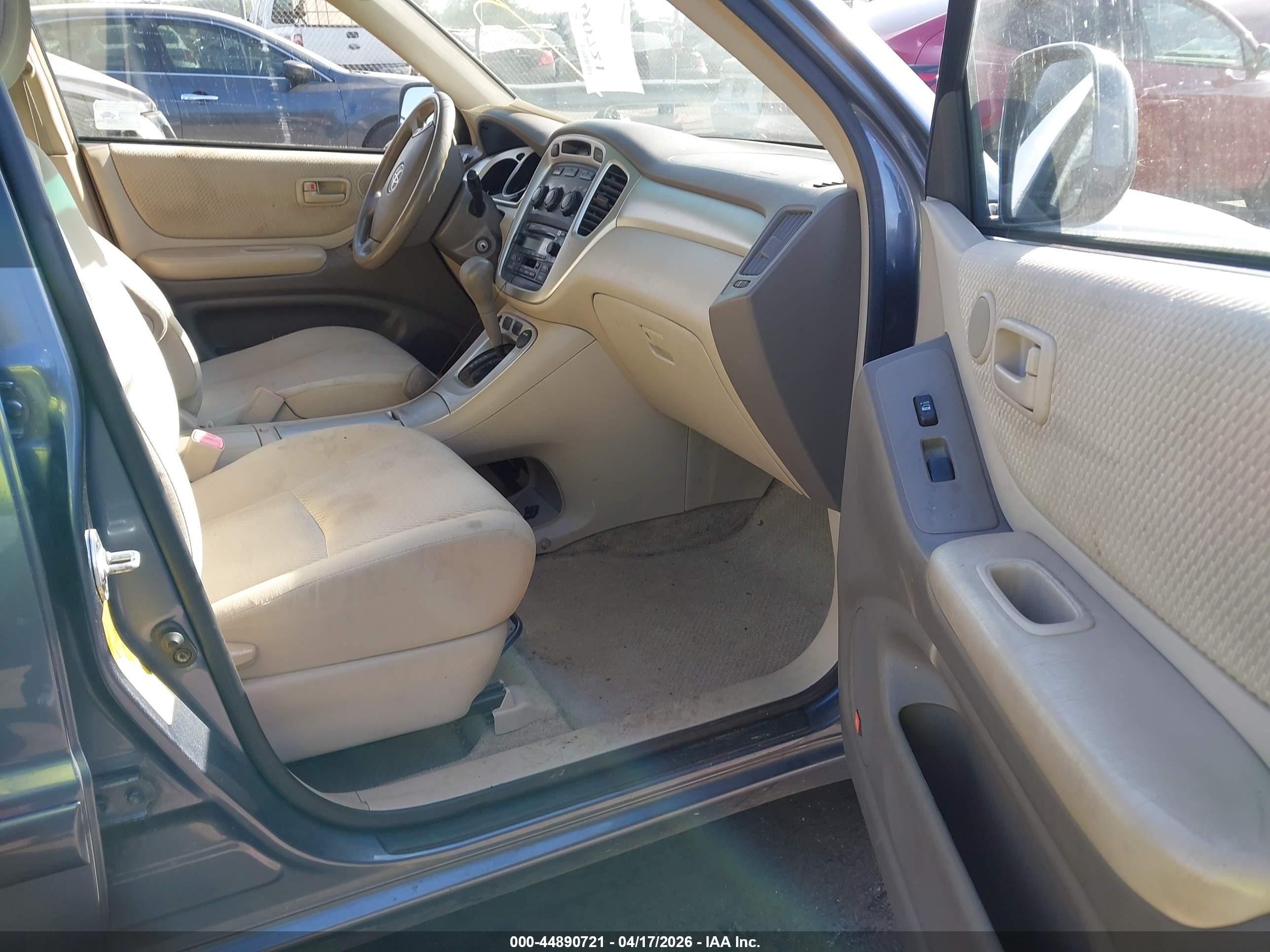 2007 Toyota Highlander Hybrid V6 Light Blue vin: JTEHW21A870045682