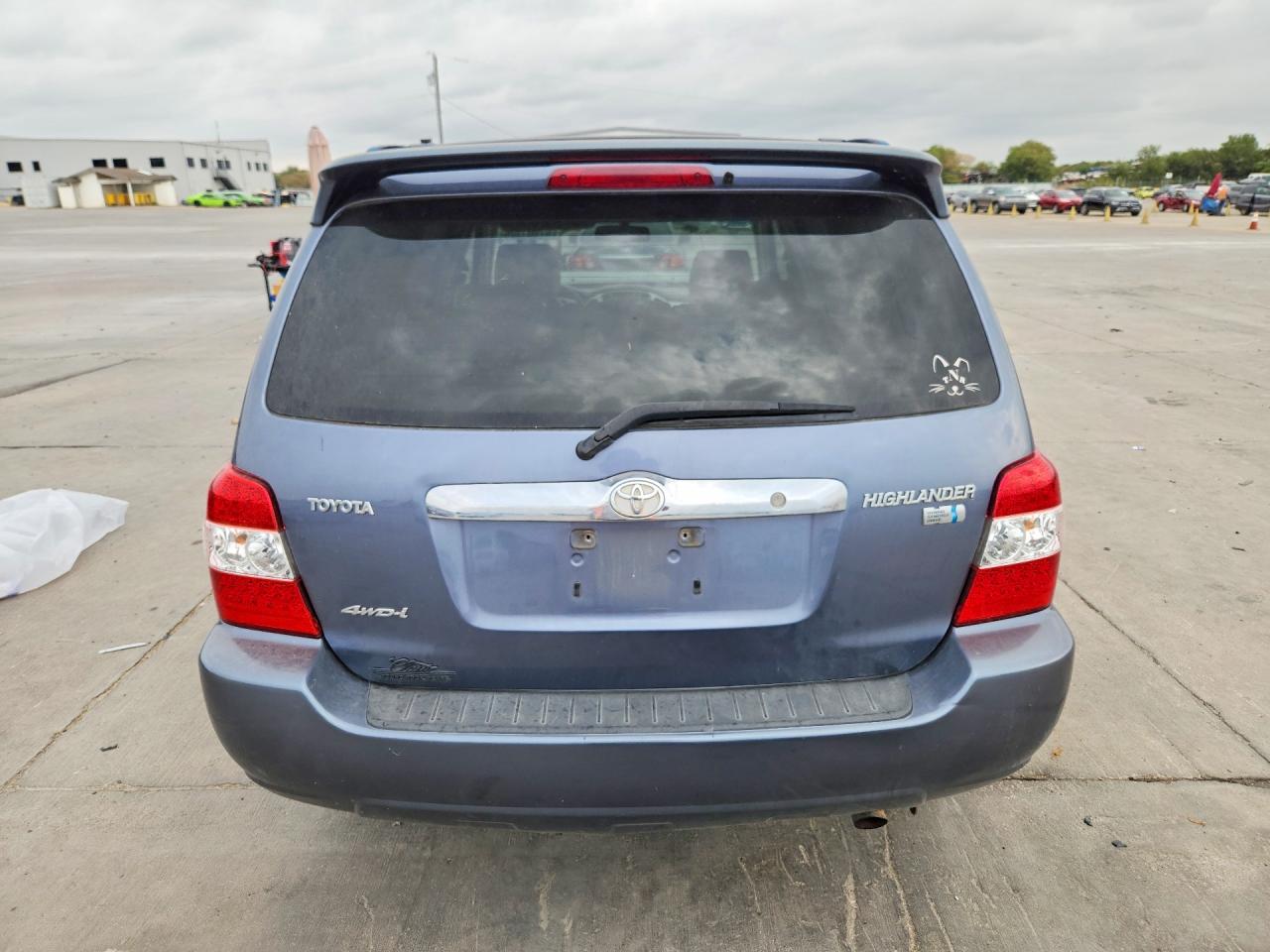 2007 Toyota Highlander Hybrid Blue vin: JTEHW21A970038529