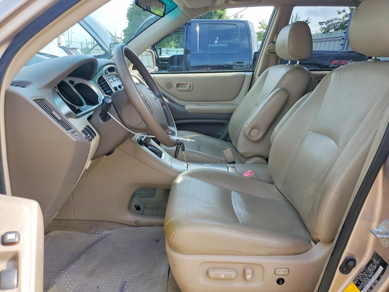 2007 Toyota Highlander Hybrid Tan vin: JTEHW21A970040894
