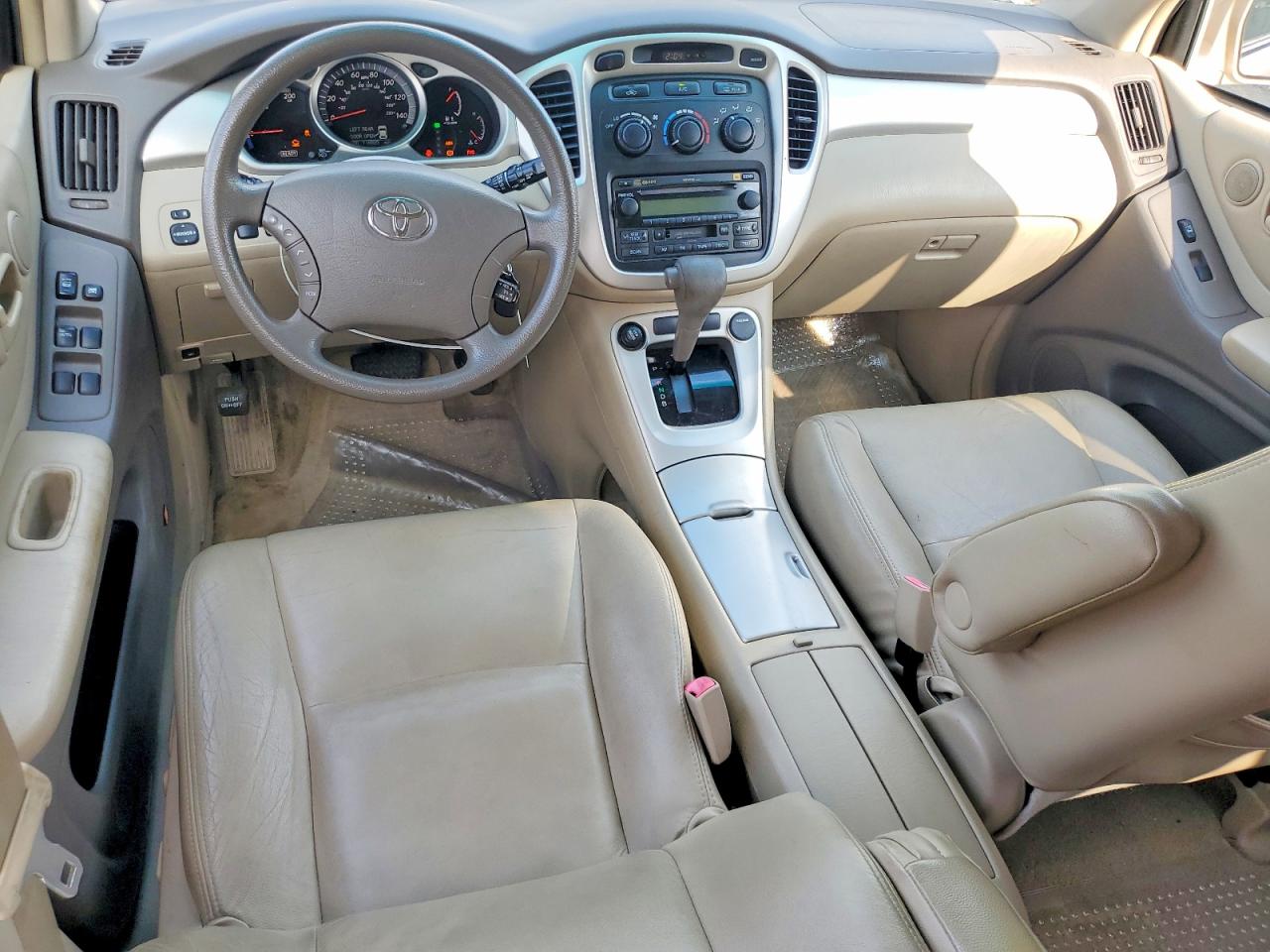 2007 Toyota Highlander Hybrid Tan vin: JTEHW21A970040894