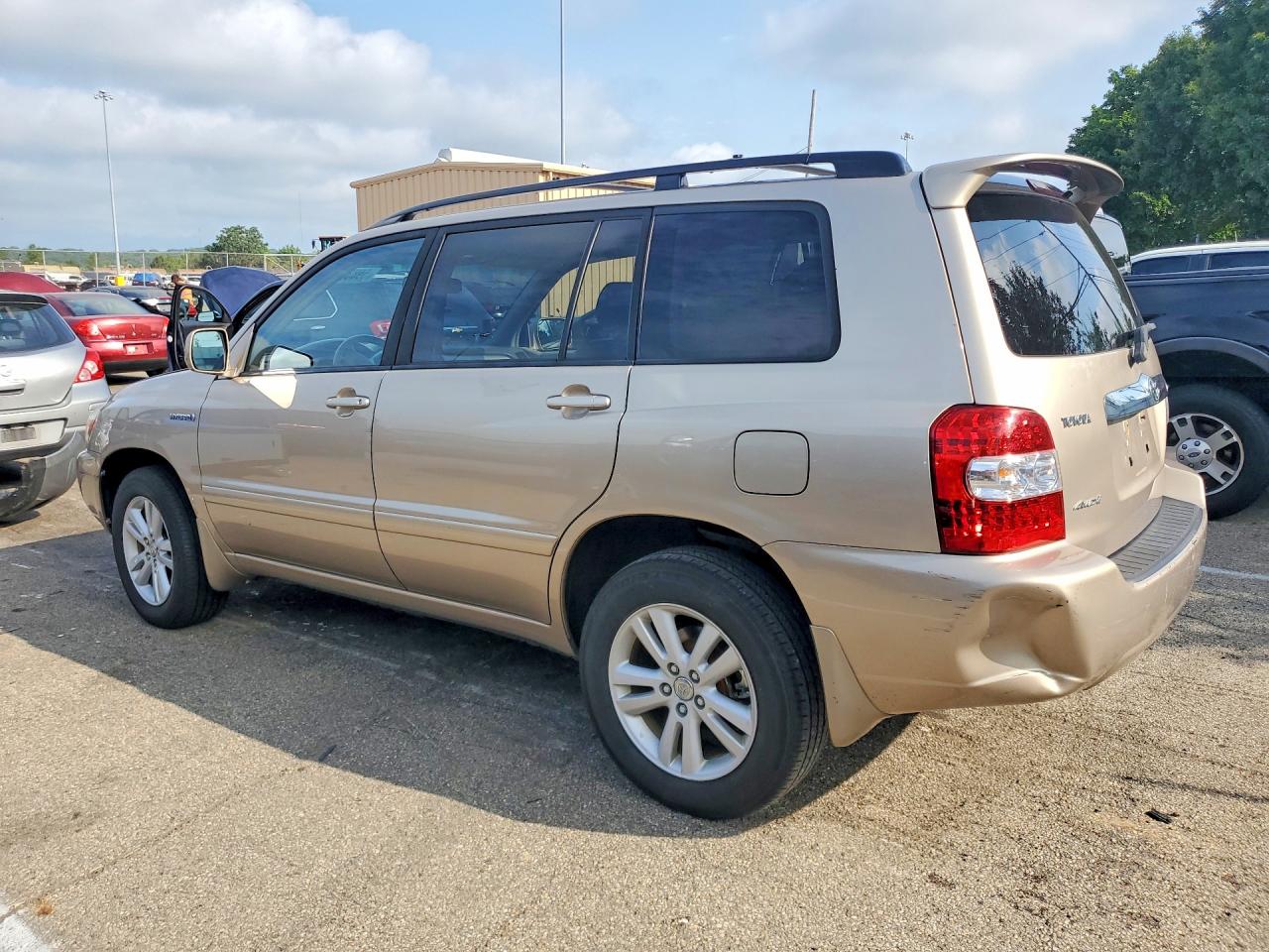 2007 Toyota Highlander Hybrid Tan vin: JTEHW21A970040894