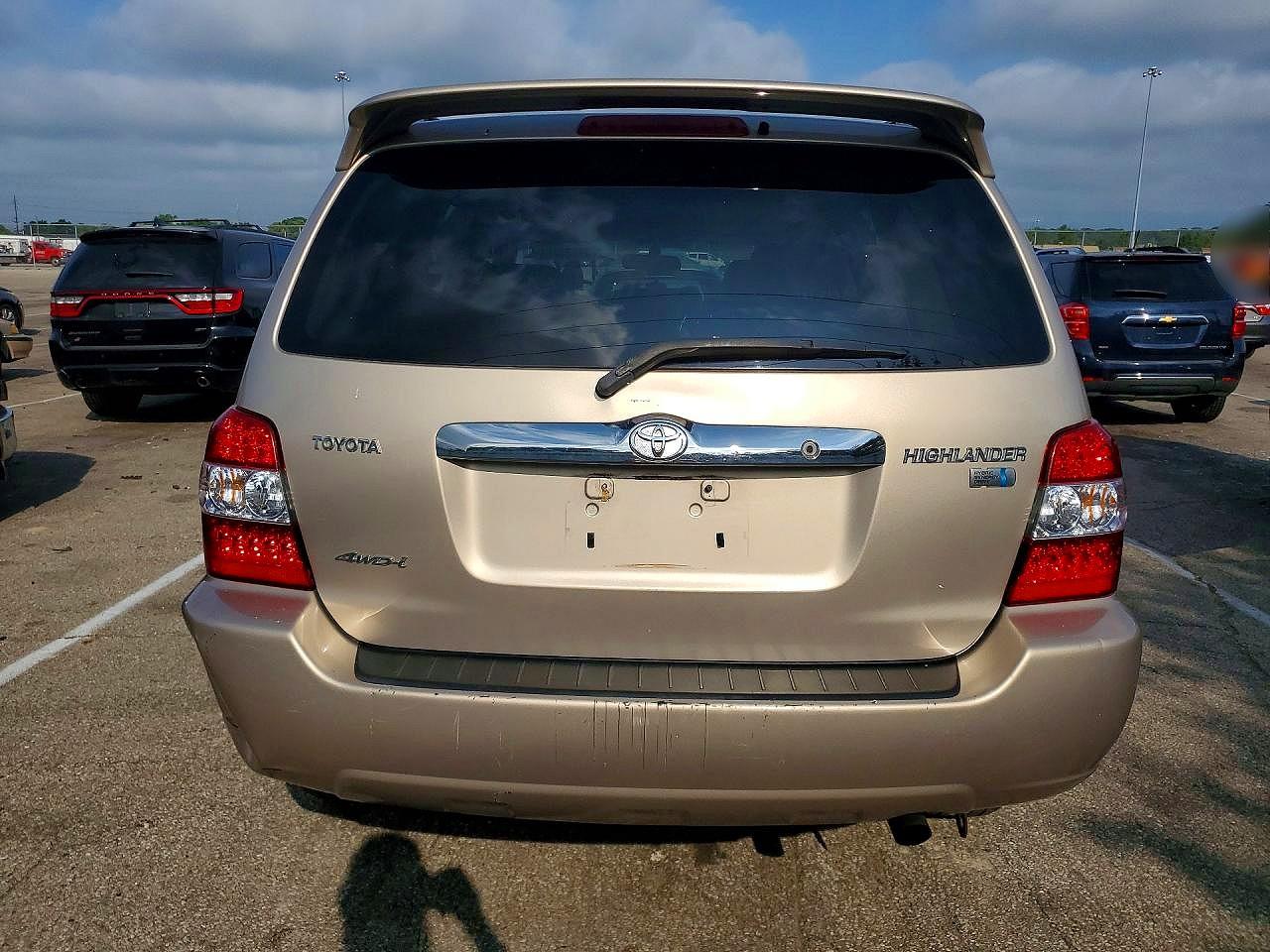2007 Toyota Highlander Hybrid Tan vin: JTEHW21A970040894