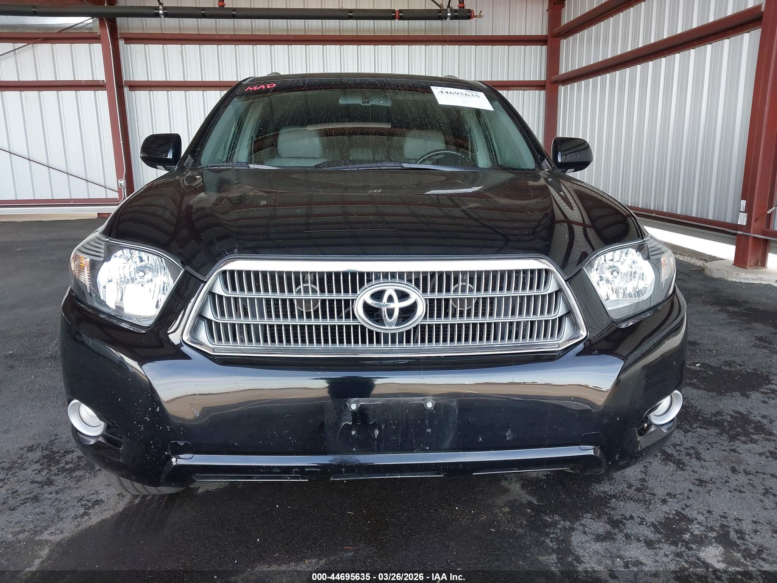 2010 Toyota Highlander Hybrid Limited V6 Черный vin: JTEJW3EH5A2047187