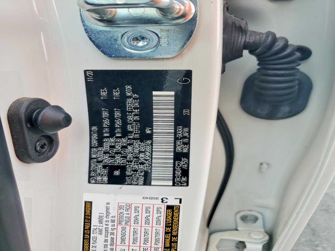 2021 Toyota 4runner Trd Off-road White vin: JTEPU5JR5M5888746