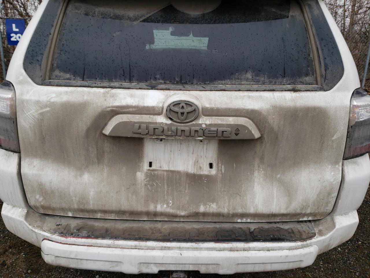 2022 Toyota 4runner Trail White vin: JTETU5JR5N6000569 Damage: Lift Gate, Dent(s) W/ Paint Dmg, > 12 inches