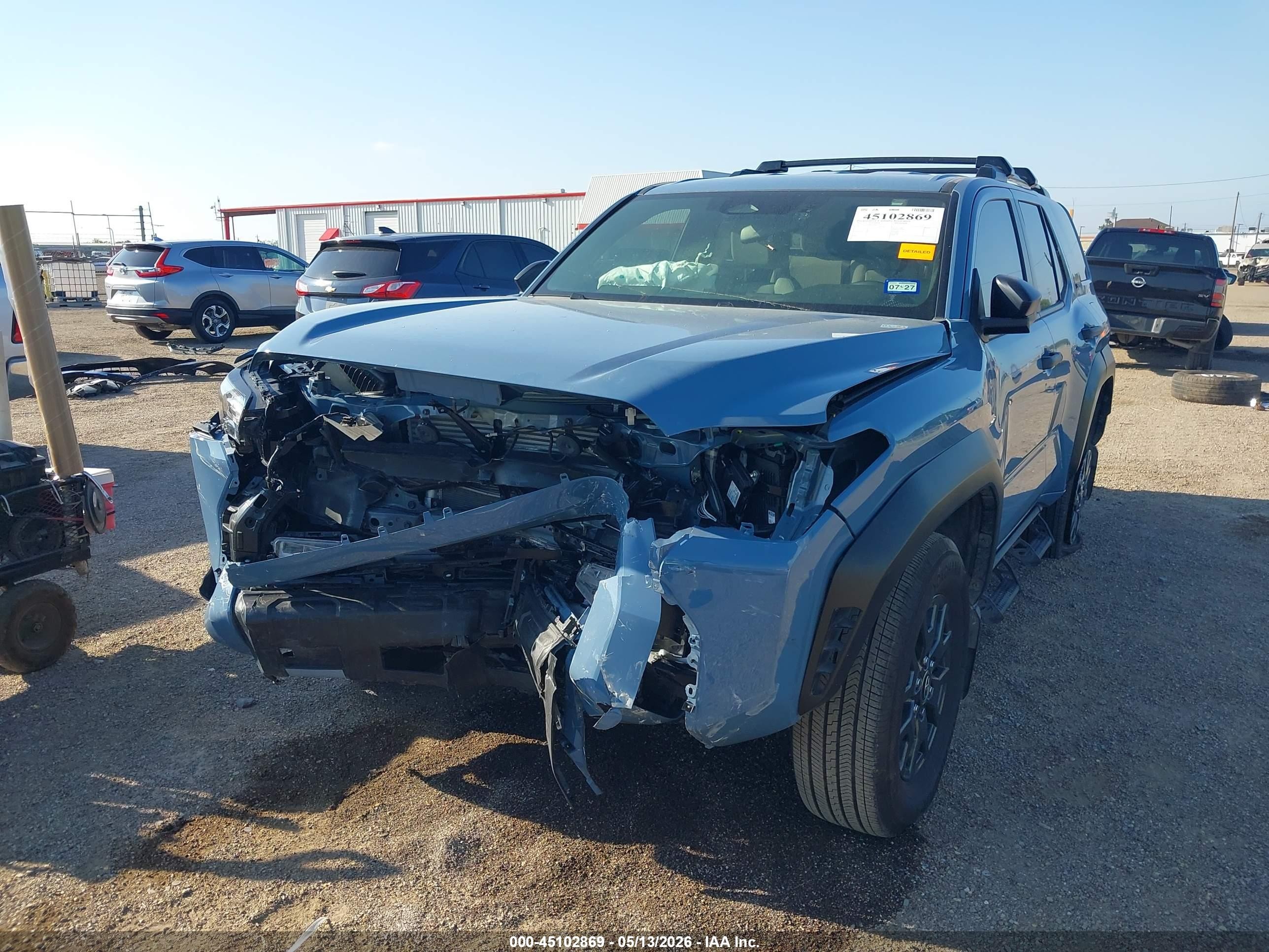 2025 Toyota 4runner Sr5 Blue vin: JTEVA5AR6S5006173
