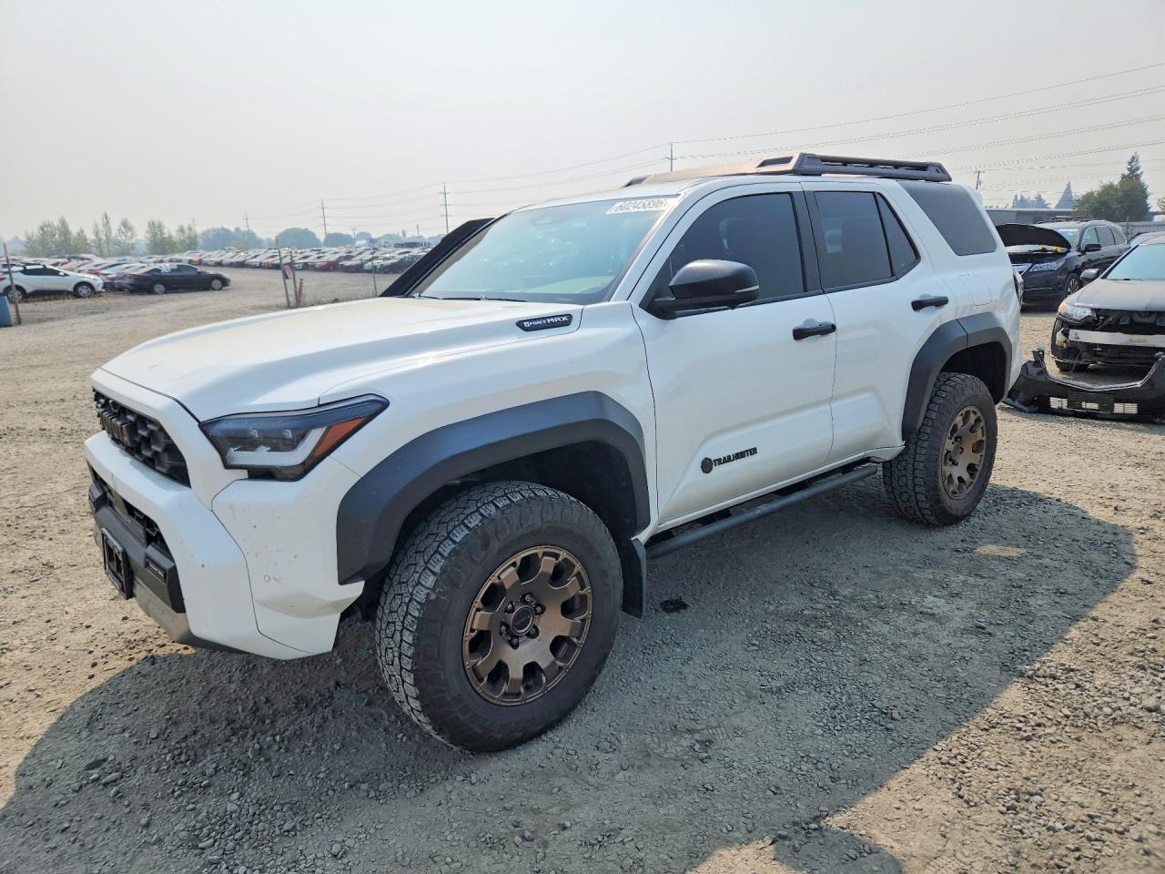 2025 Toyota 4runner Trailhunter Hv White vin: JTEVB5BR8S5006560