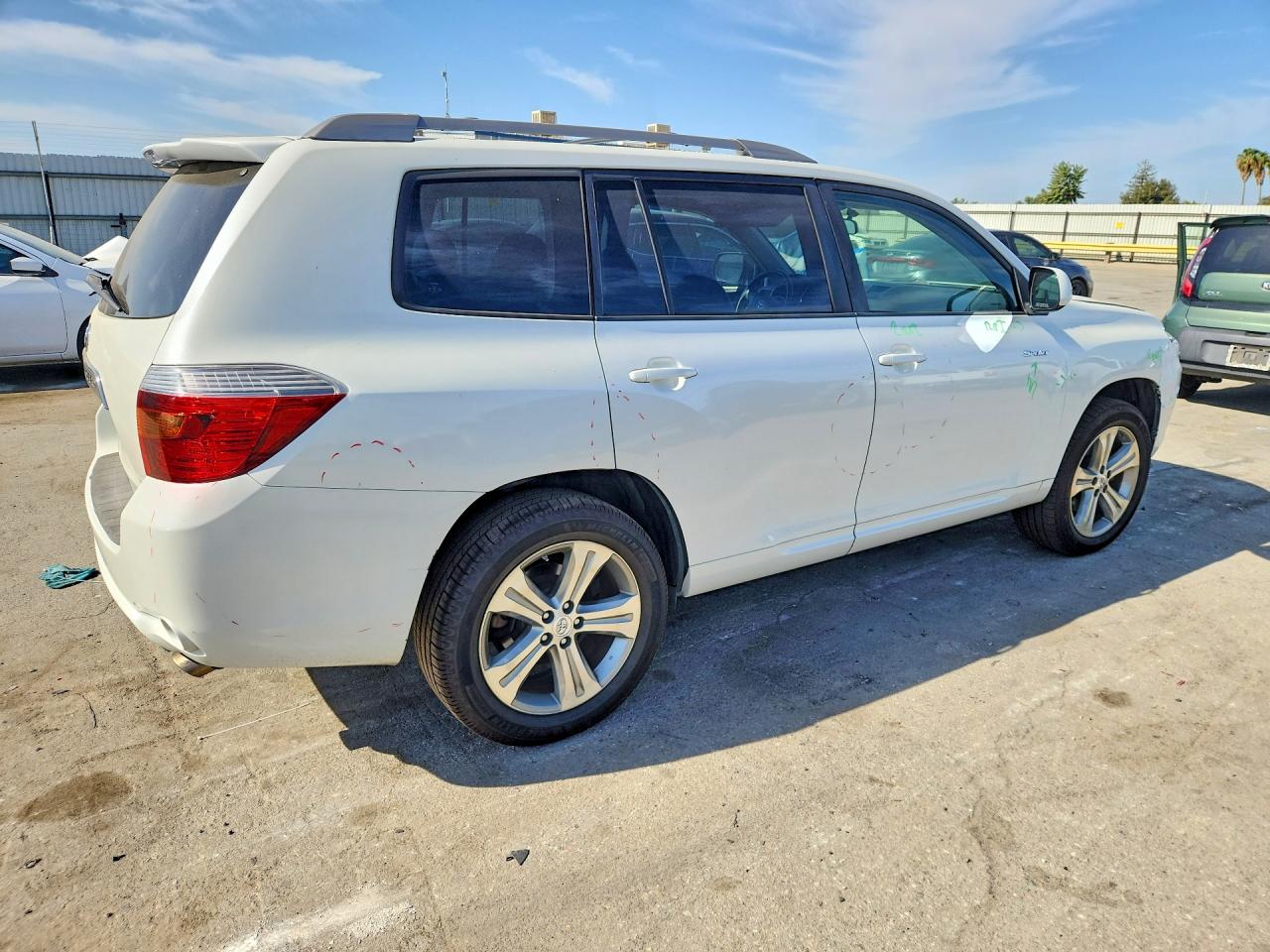 2010 Toyota Highlander Sport White vin: JTEXK3EH8A2094400