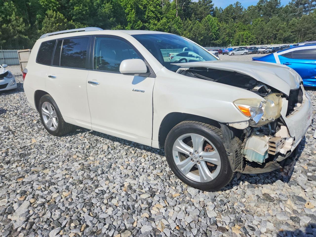 2010 Toyota Highlander Limited White vin: JTEYK3EH2A2096552