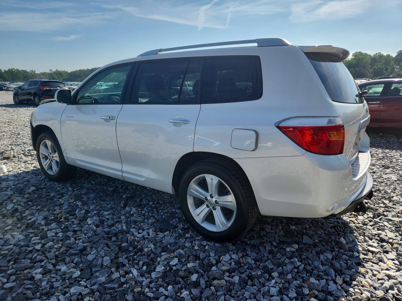 2010 Toyota Highlander Limited White vin: JTEYK3EH2A2096552