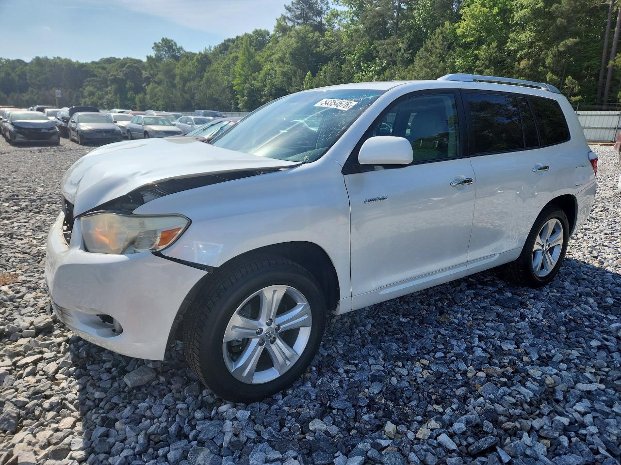 2010 Toyota Highlander Limited White vin: JTEYK3EH2A2096552