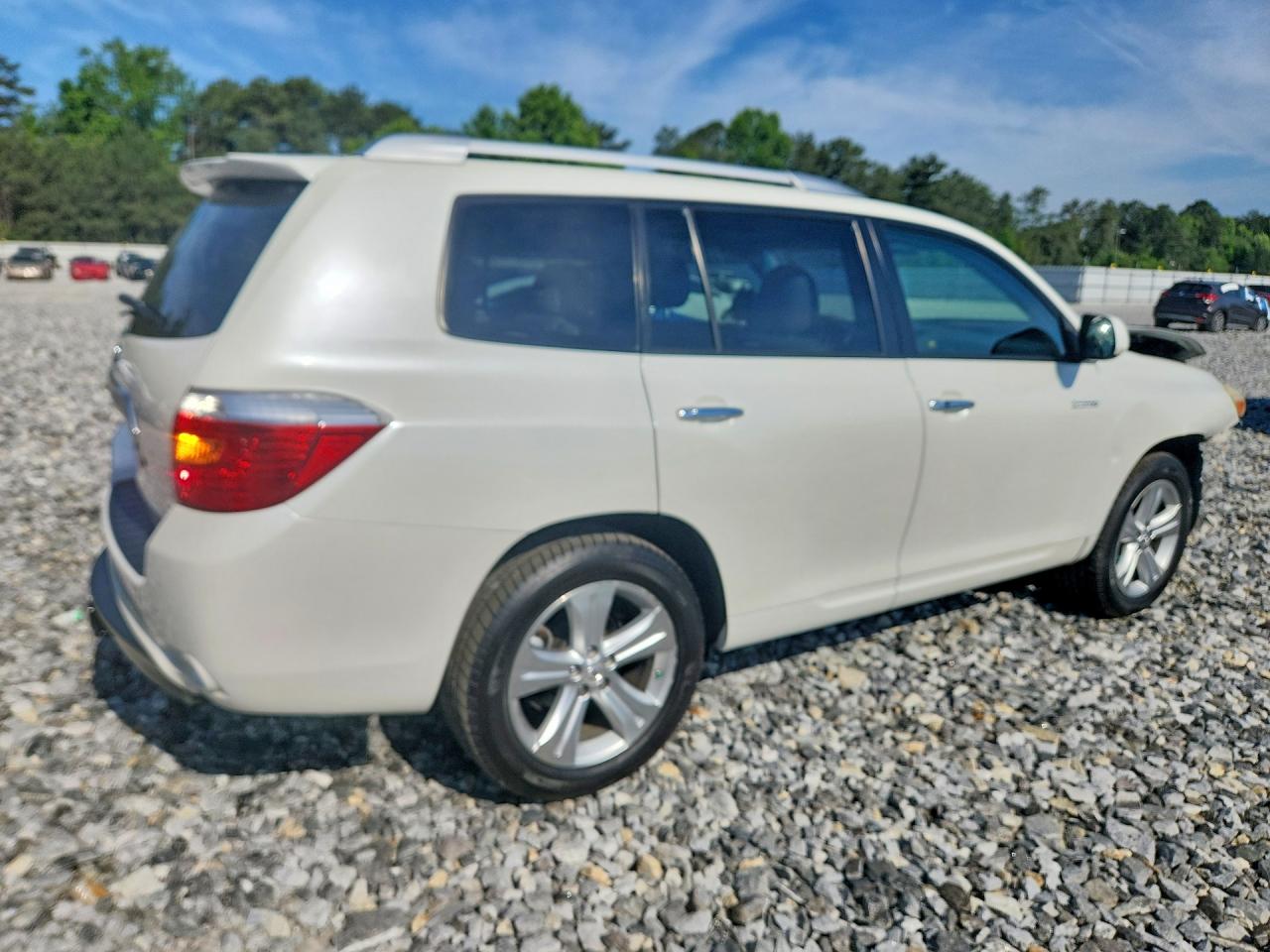 2010 Toyota Highlander Limited White vin: JTEYK3EH2A2096552