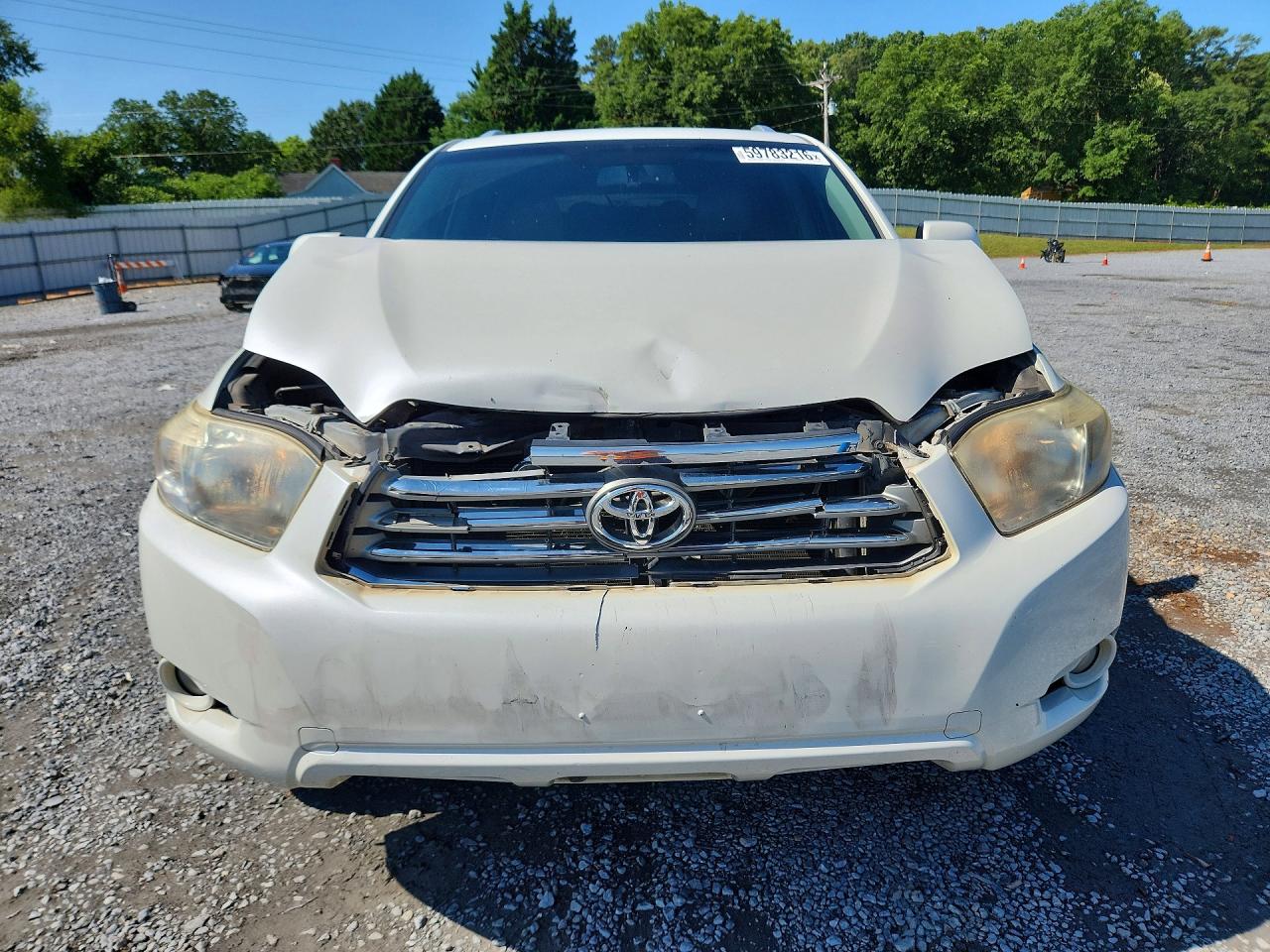 2010 Toyota Highlander White vin: JTEYK3EH9A2101889