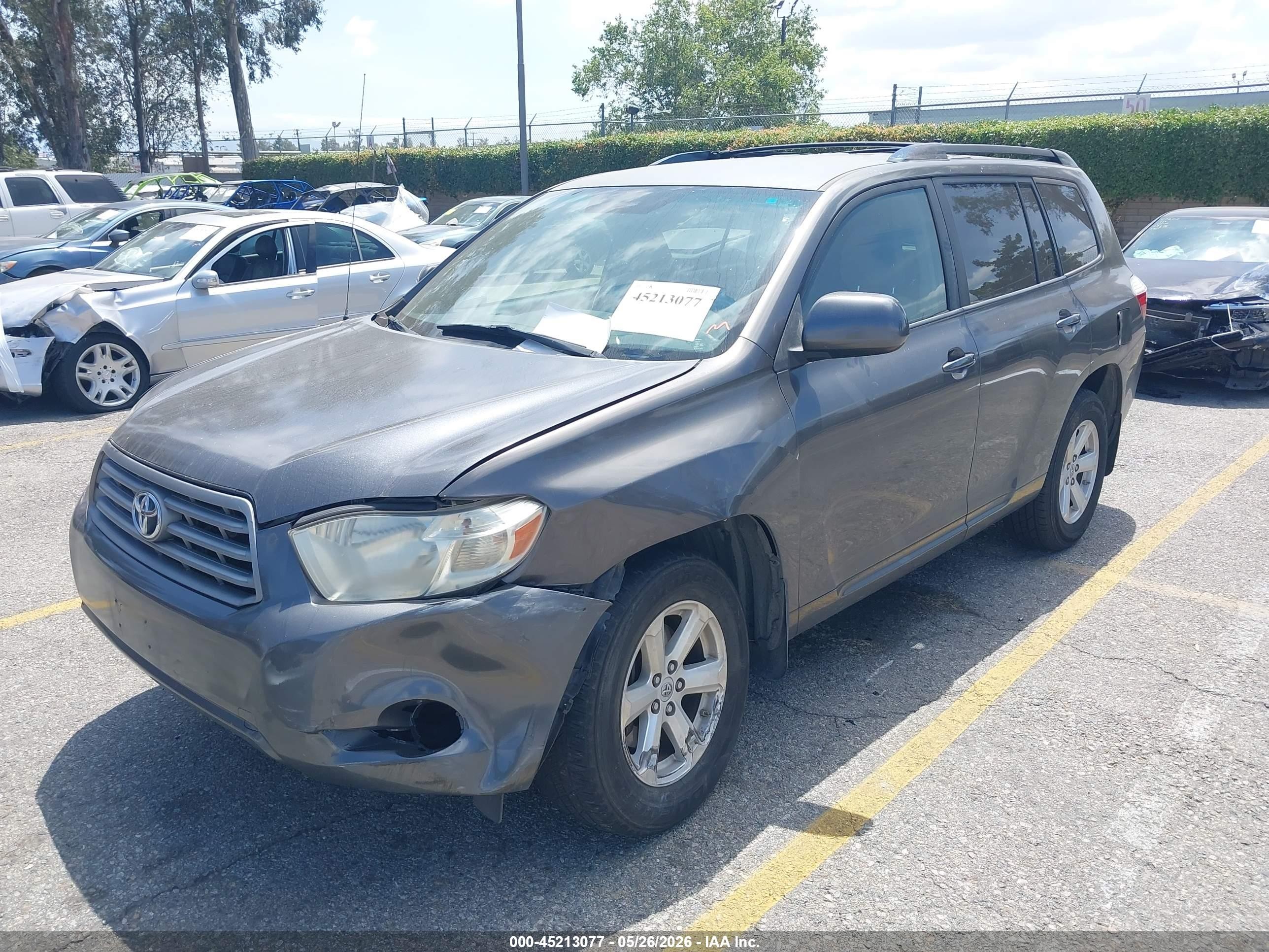 2010 Toyota Highlander   Gray vin: JTEZA3EHXA2012016