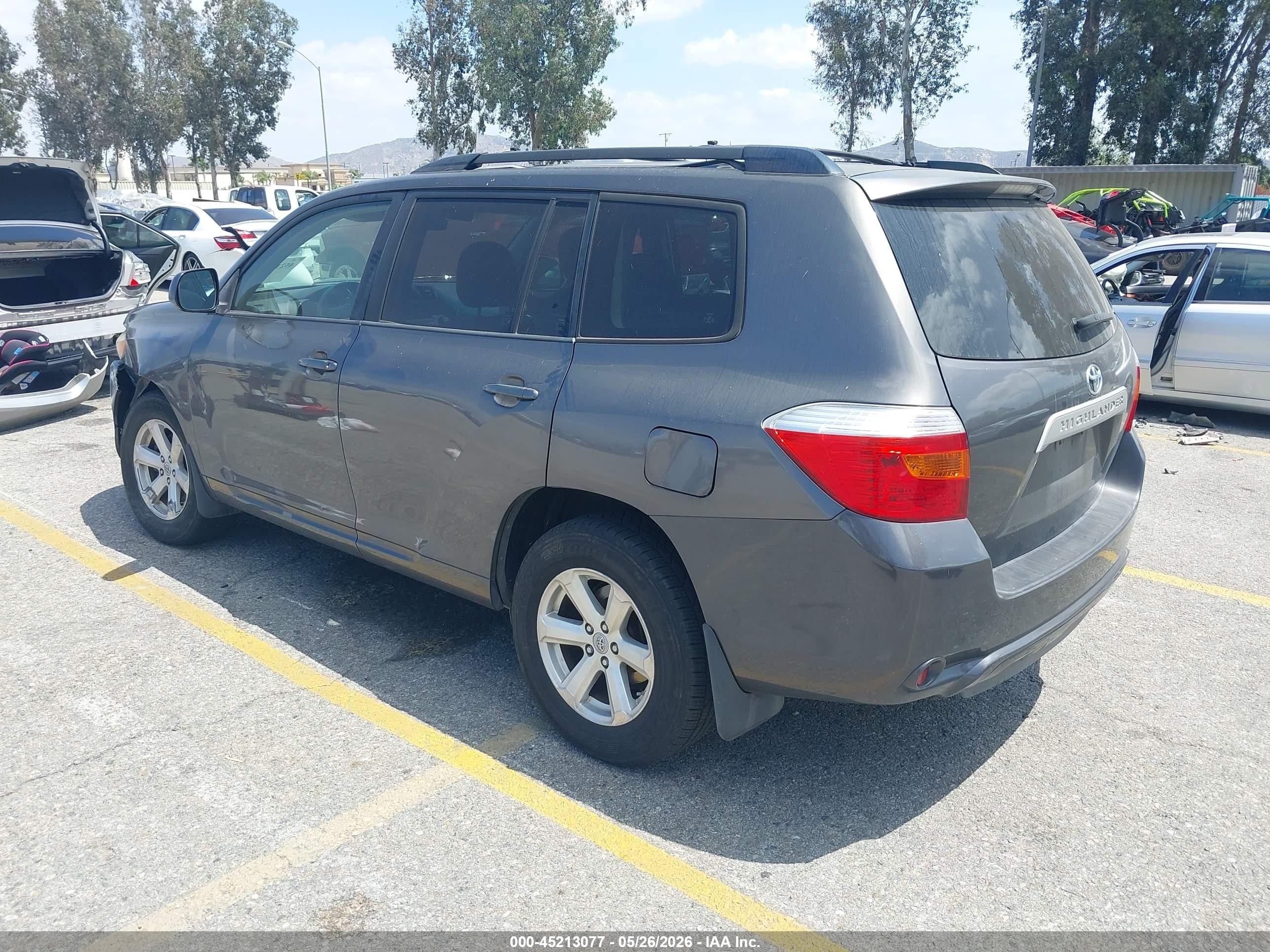 2010 Toyota Highlander   Gray vin: JTEZA3EHXA2012016