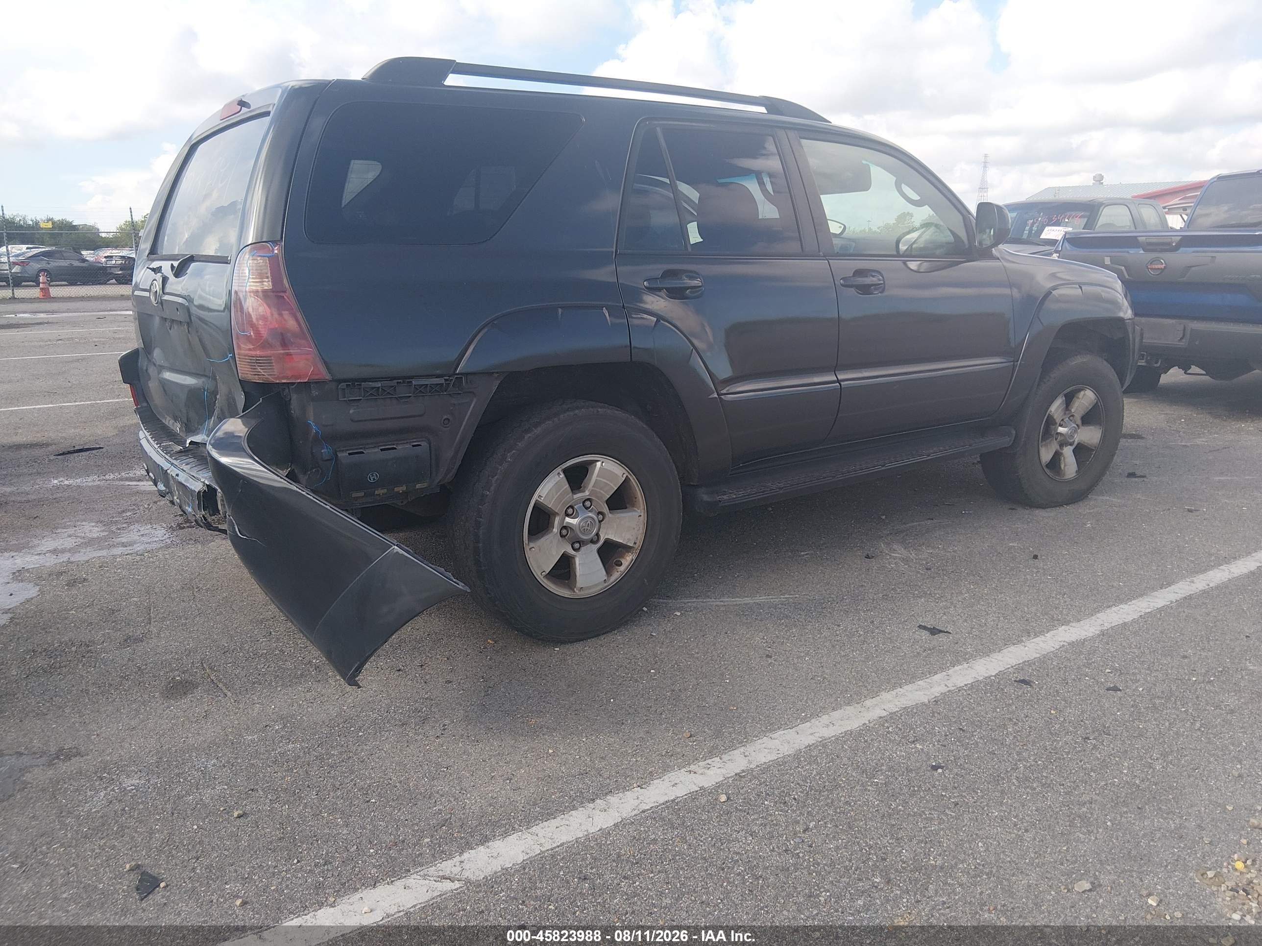 2003 Toyota 4runner Sr5 Sport V8 Black vin: JTEZT14R030006720
