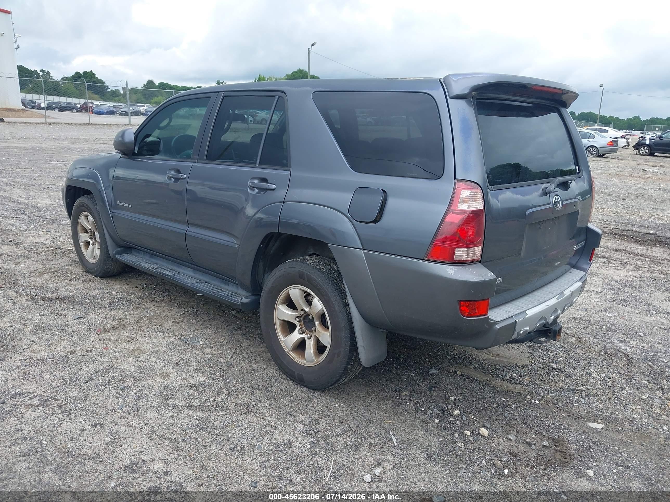 2005 Toyota 4runner Sr5 Sport V8 Gray vin: JTEZT14R158007086