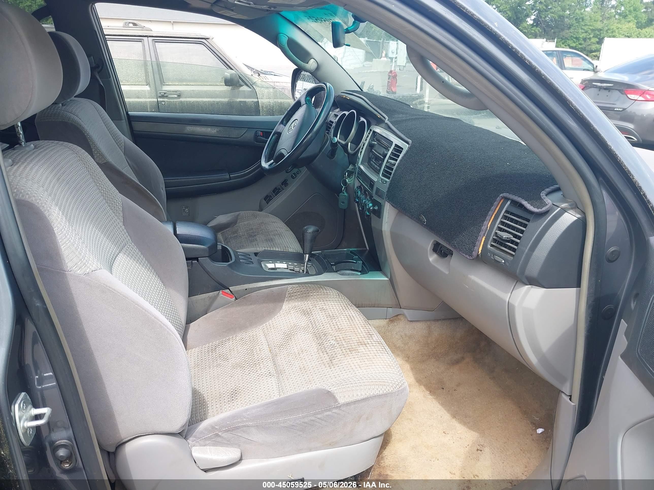 2004 Toyota 4runner Sr5 V8 Gray vin: JTEZT14R340016787