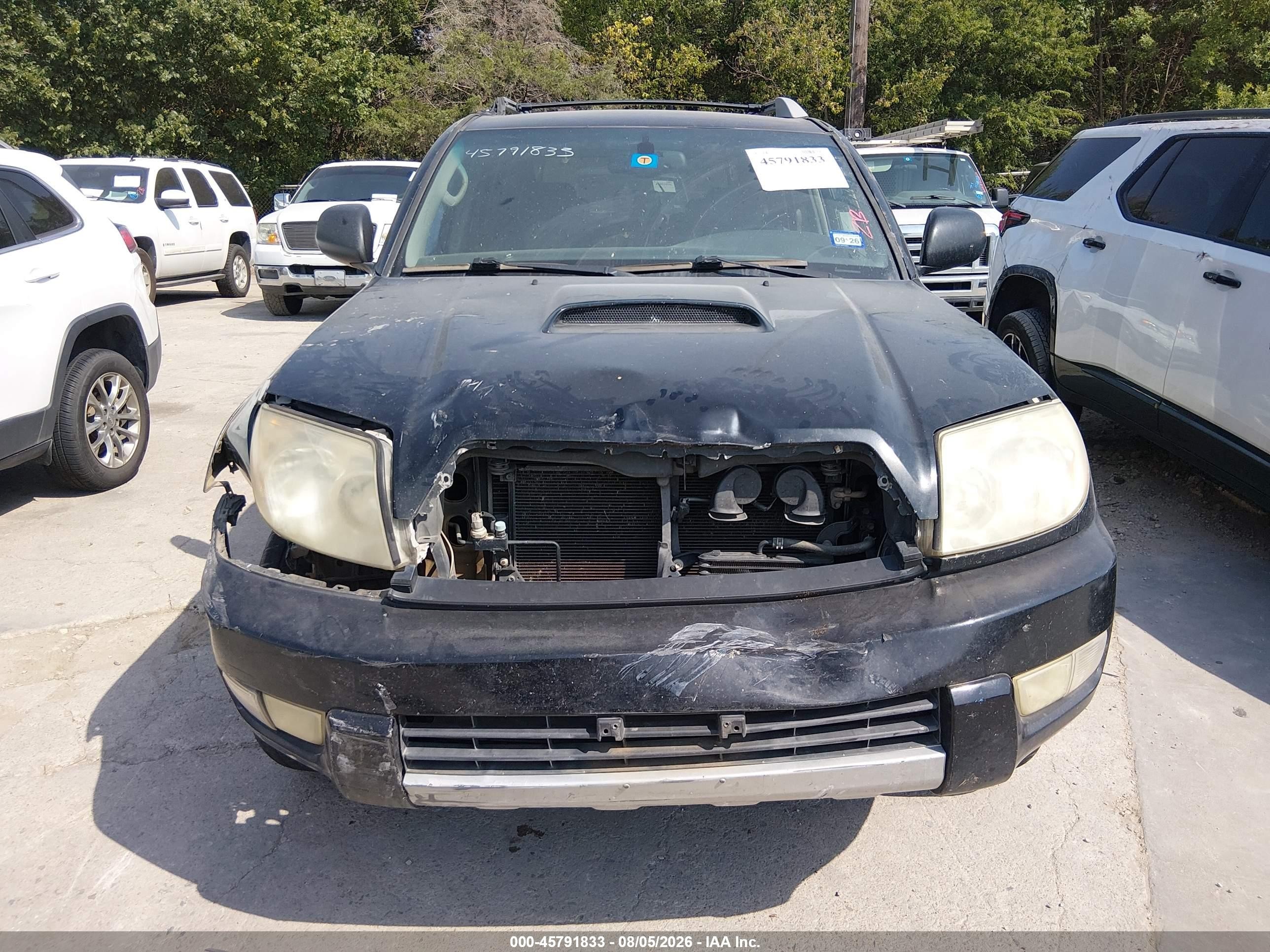2004 Toyota 4runner Sr5 Sport V8 Black vin: JTEZT14R440016491
