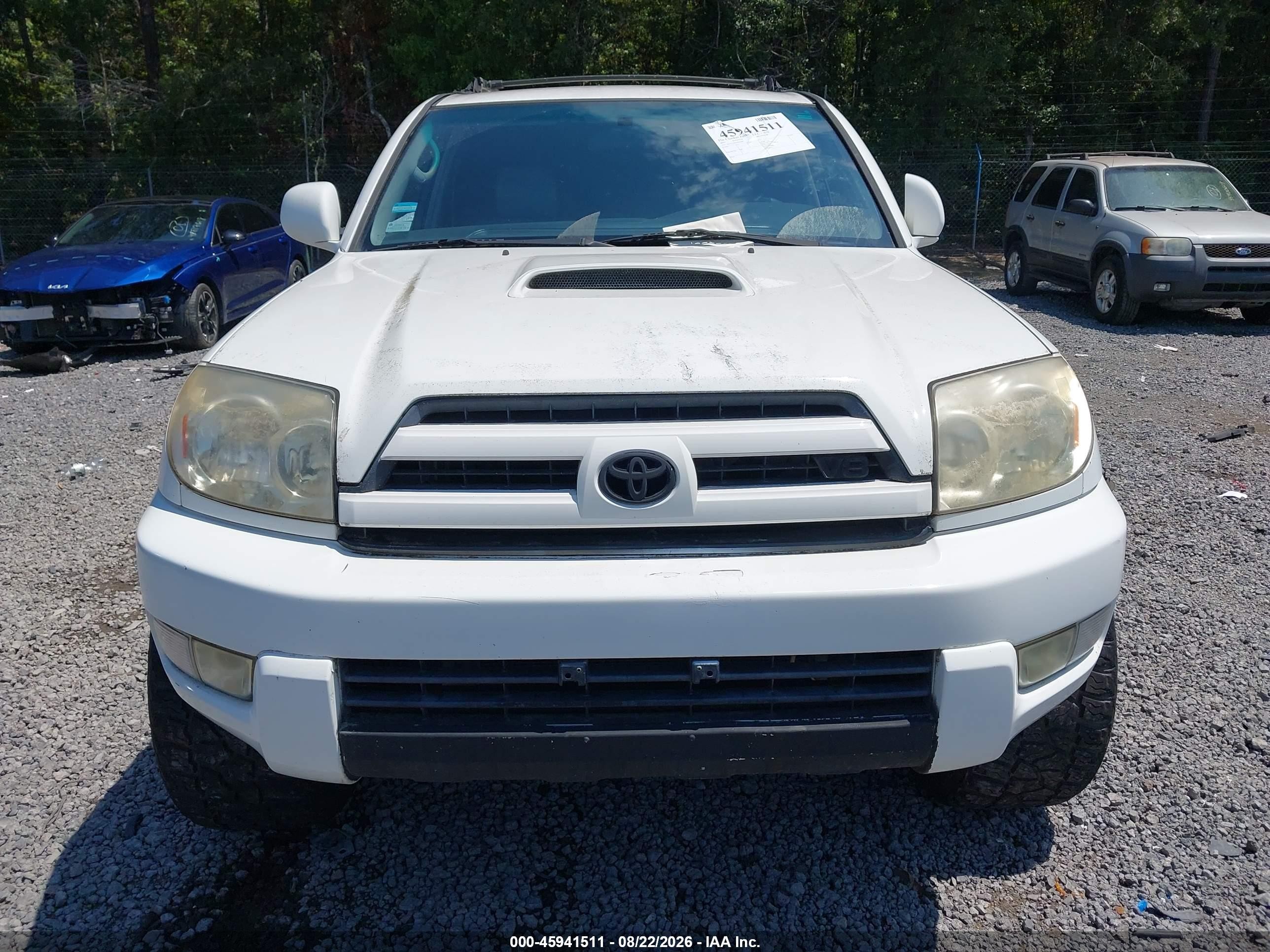2005 Toyota 4runner Sr5 Sport V8 White vin: JTEZT14R450020283