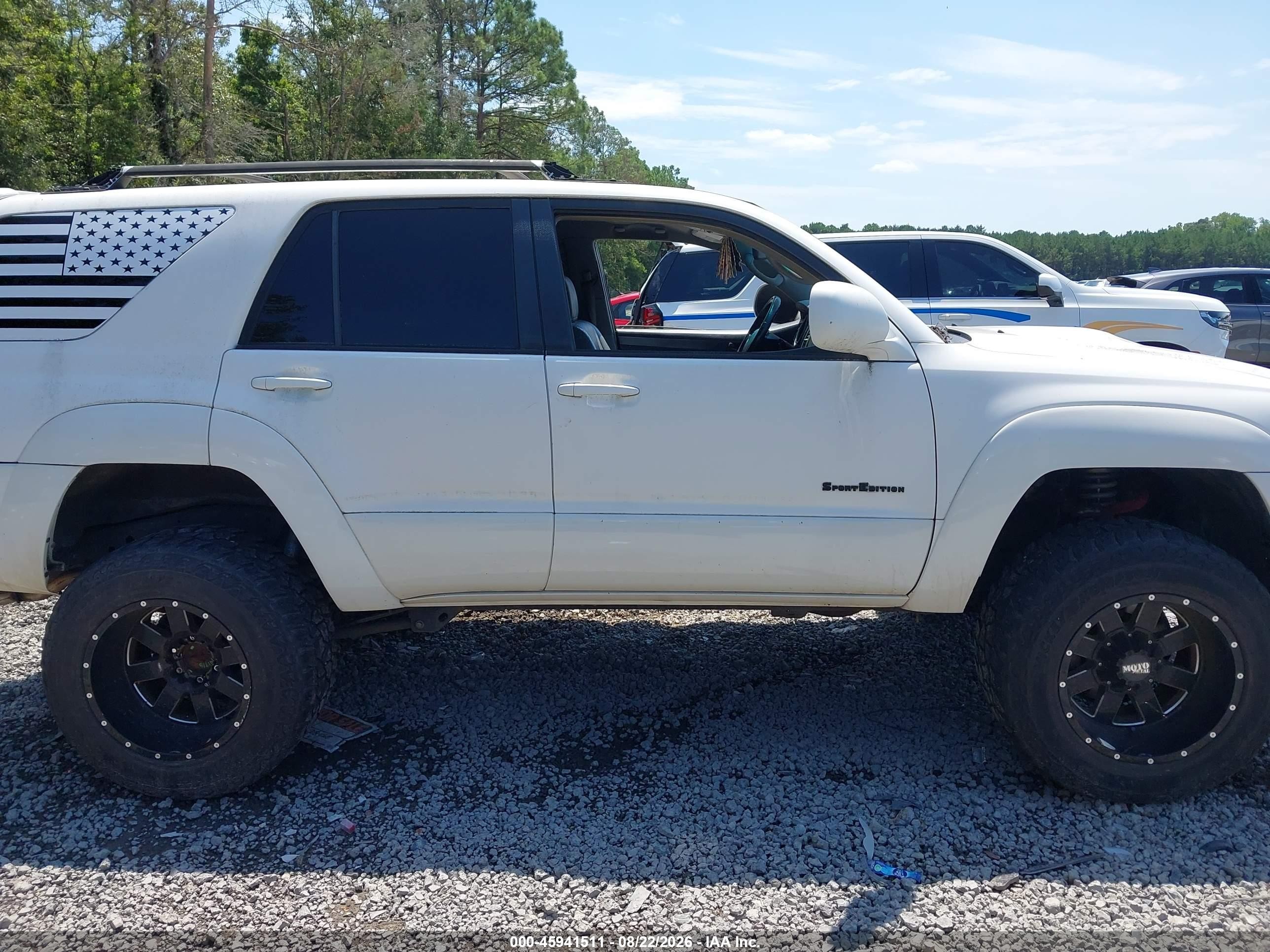 2005 Toyota 4runner Sr5 Sport V8 White vin: JTEZT14R450020283