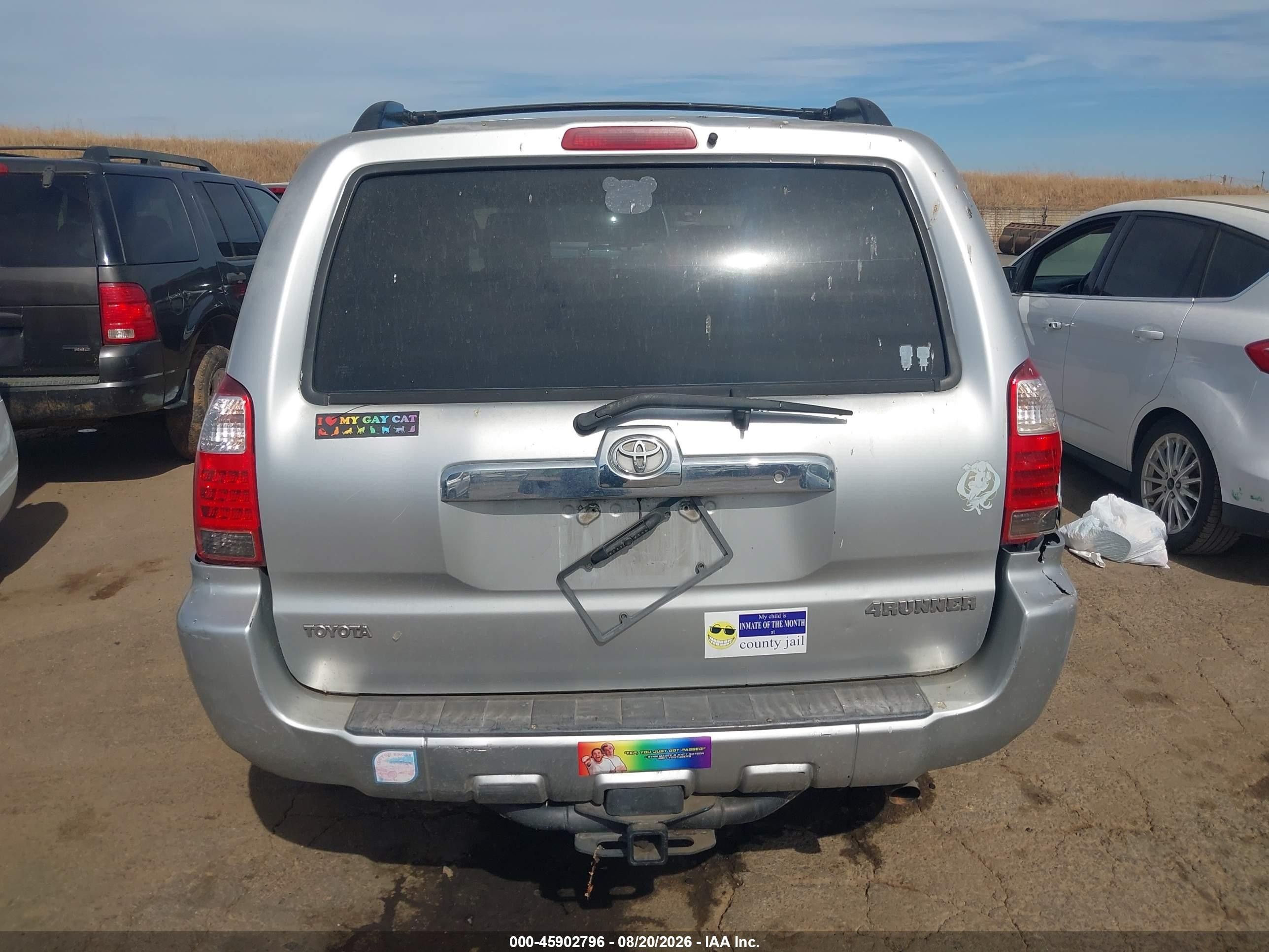 2007 Toyota 4runner Sr5 Silver vin: JTEZT14R878010991