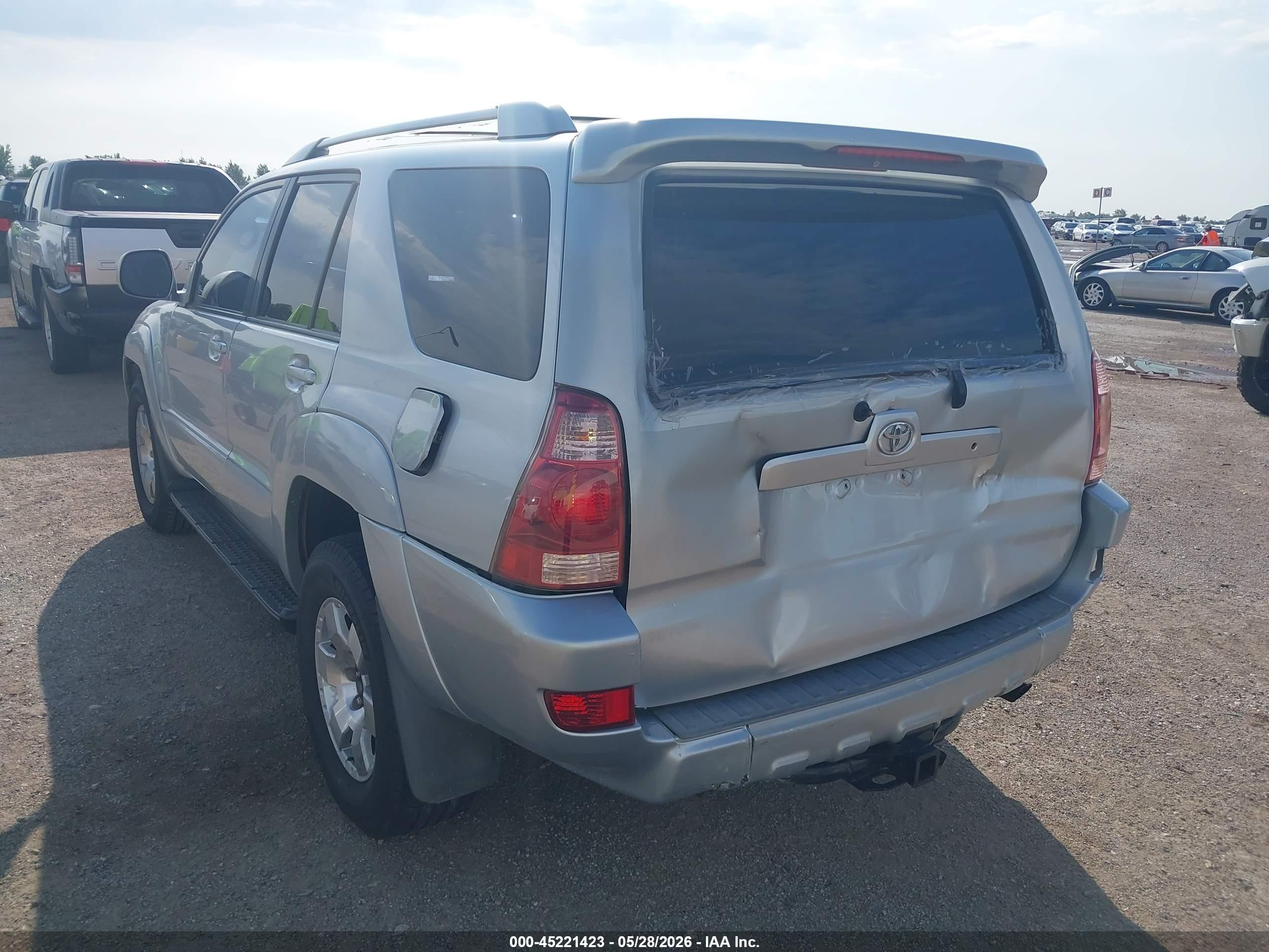 2004 Toyota 4runner Sr5 Sport V8 Серебряный vin: JTEZT14R940016499