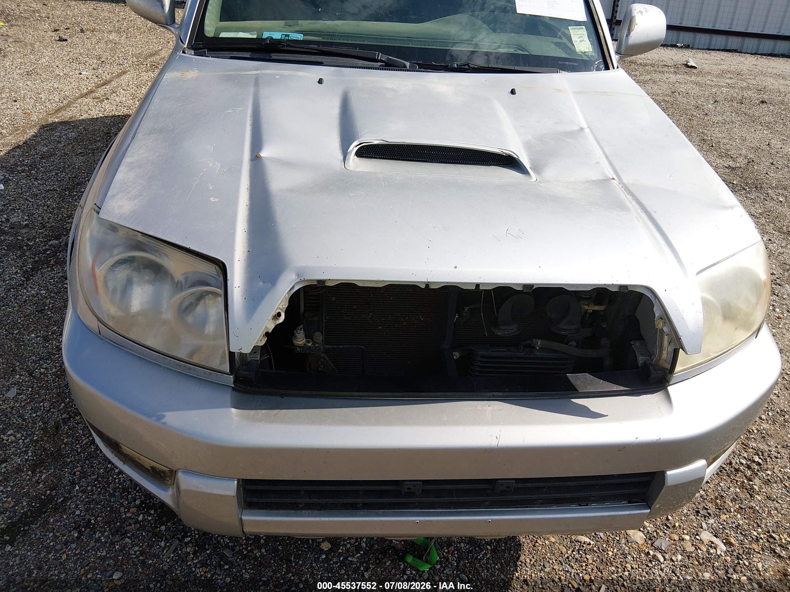 2004 Toyota 4runner Sr5 Sport V8 Silver vin: JTEZT14R948003902
