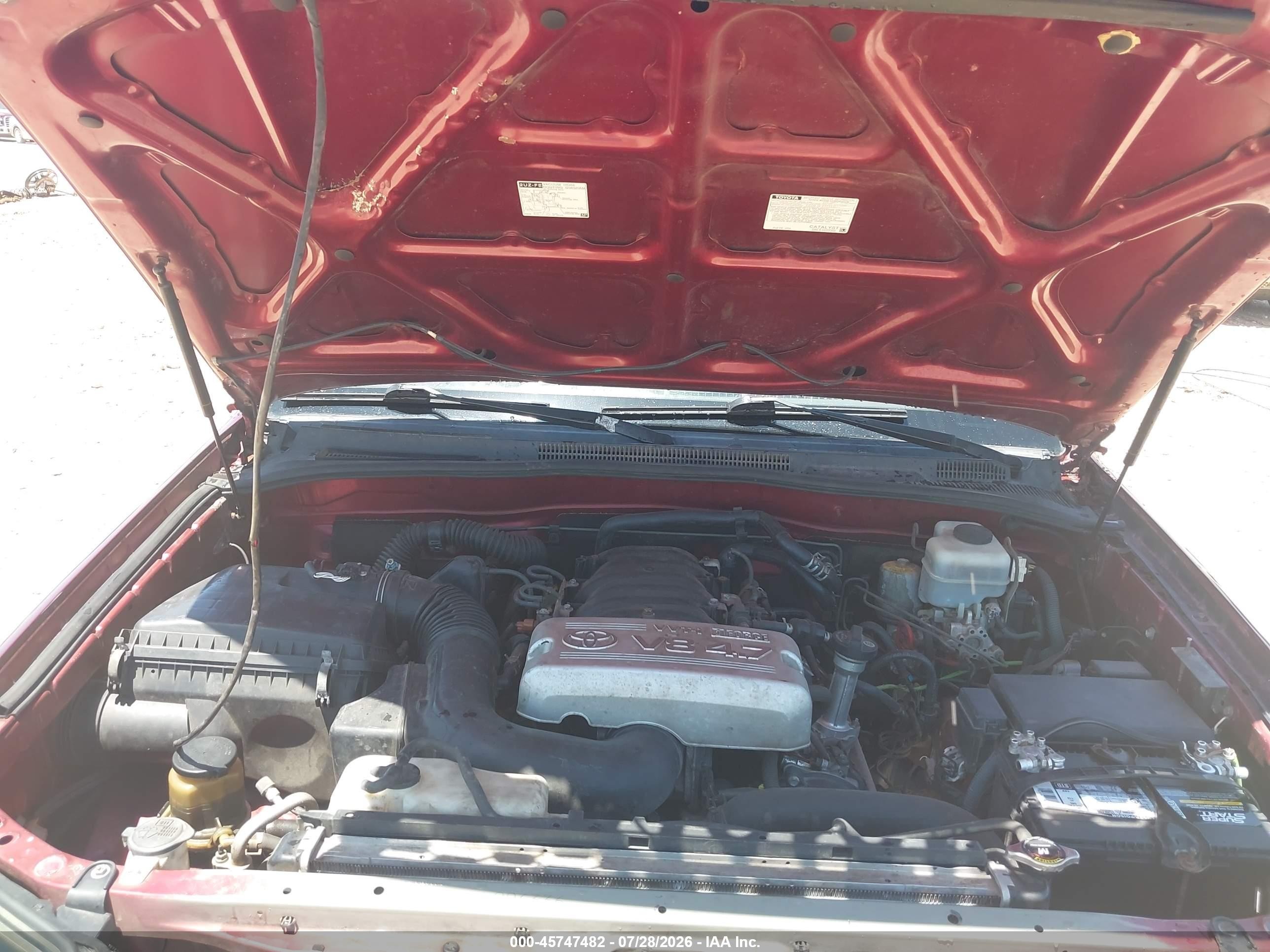 2006 Toyota 4runner Sr5 V8 Burgundy vin: JTEZT14R968008519