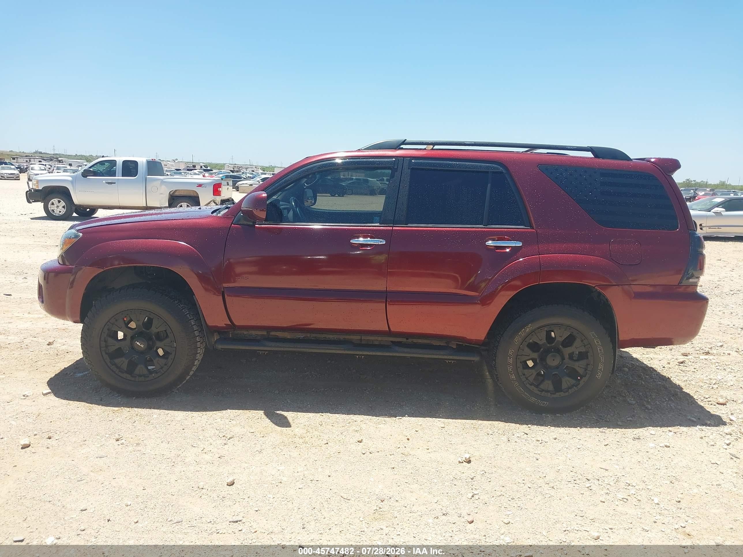 2006 Toyota 4runner Sr5 V8 Burgundy vin: JTEZT14R968008519