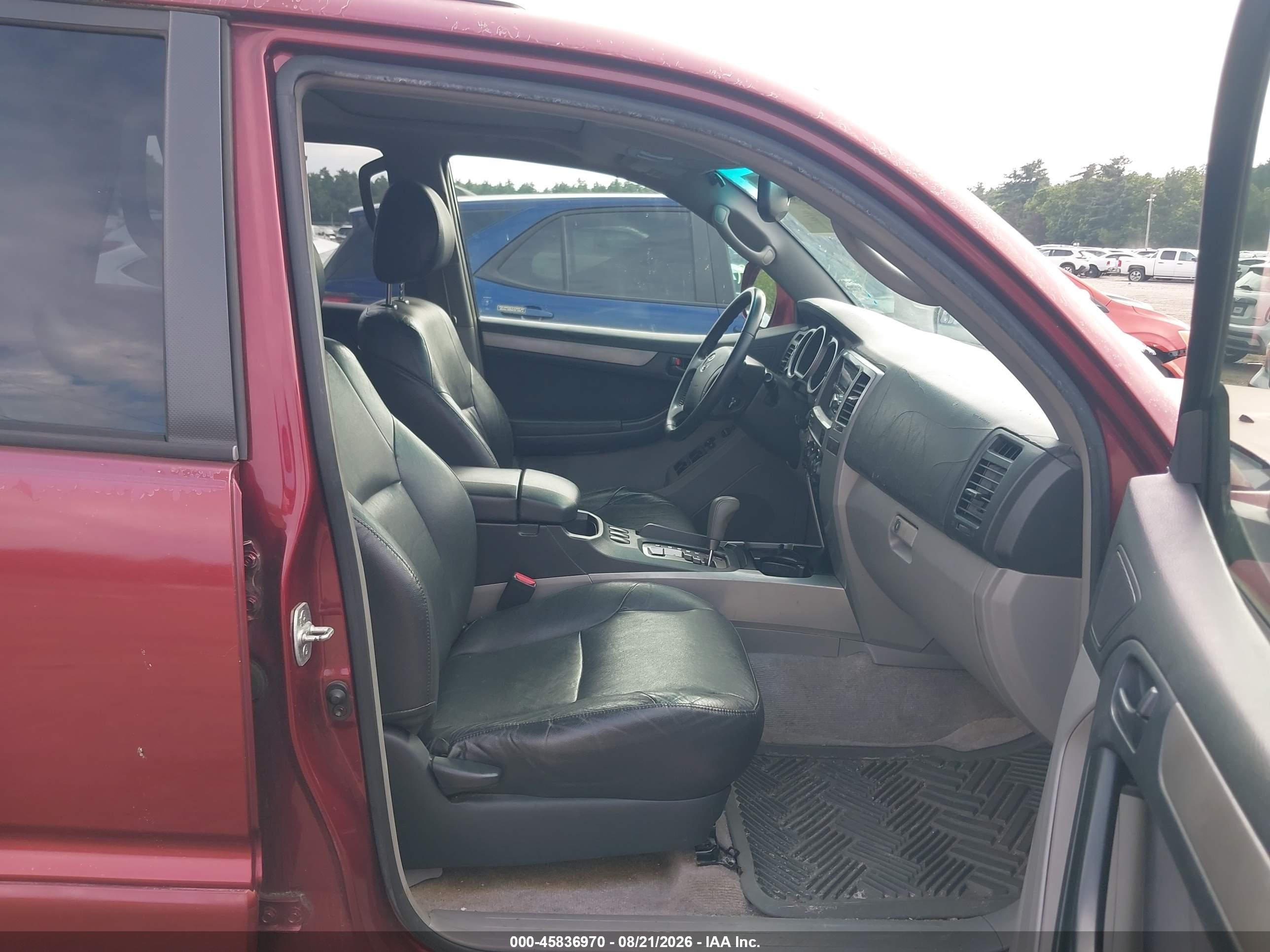 2005 Toyota 4runner Sr5 Sport V8 Red vin: JTEZT14RX58007698