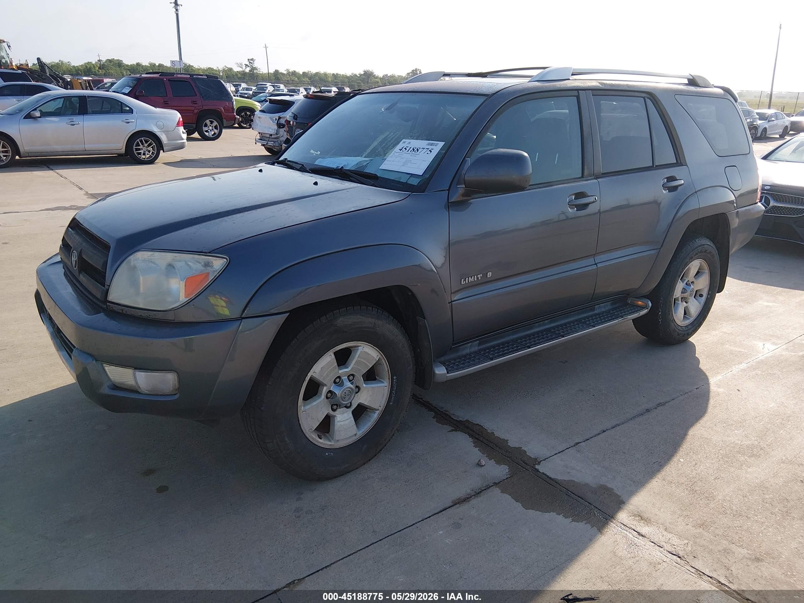 2004 Toyota 4runner Limited V8 Серый vin: JTEZT17R040018525