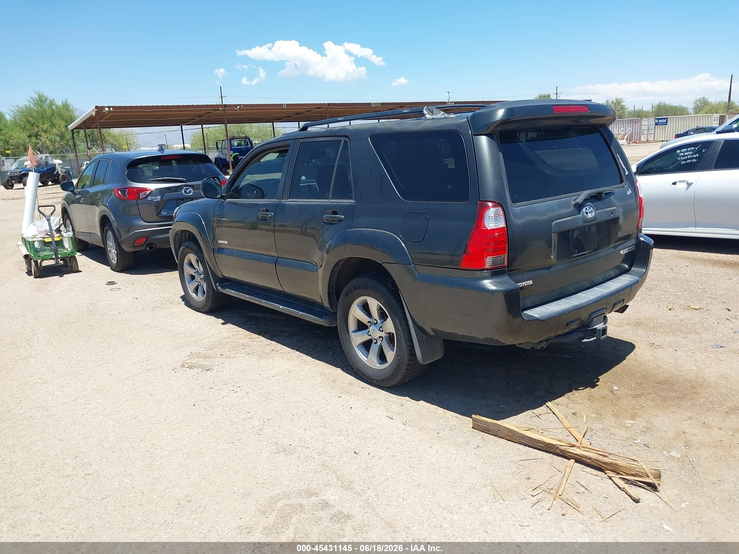 2006 Toyota 4runner Limited V8 Gray vin: JTEZT17R068009571