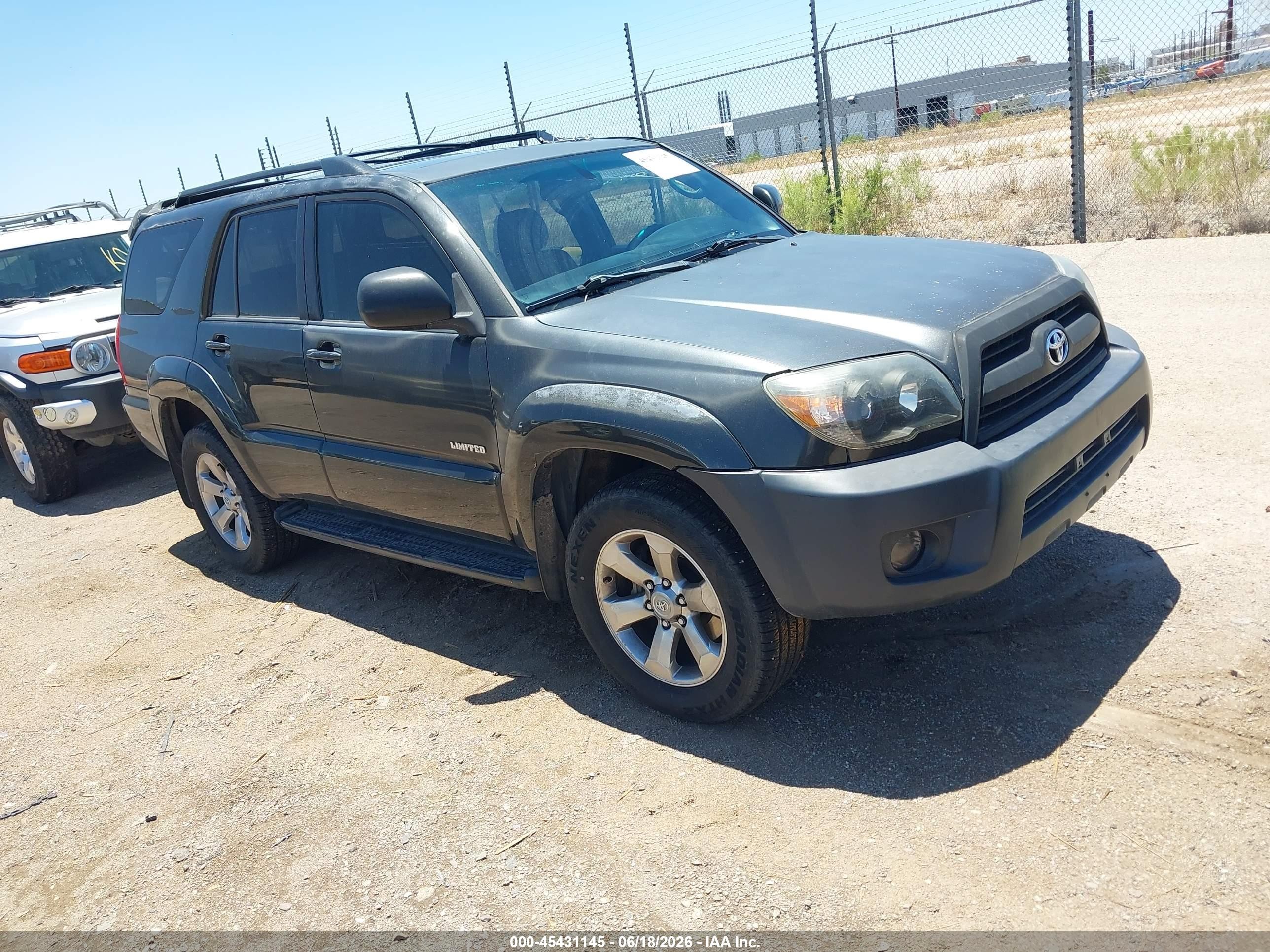 2006 Toyota 4runner Limited V8 Gray vin: JTEZT17R068009571