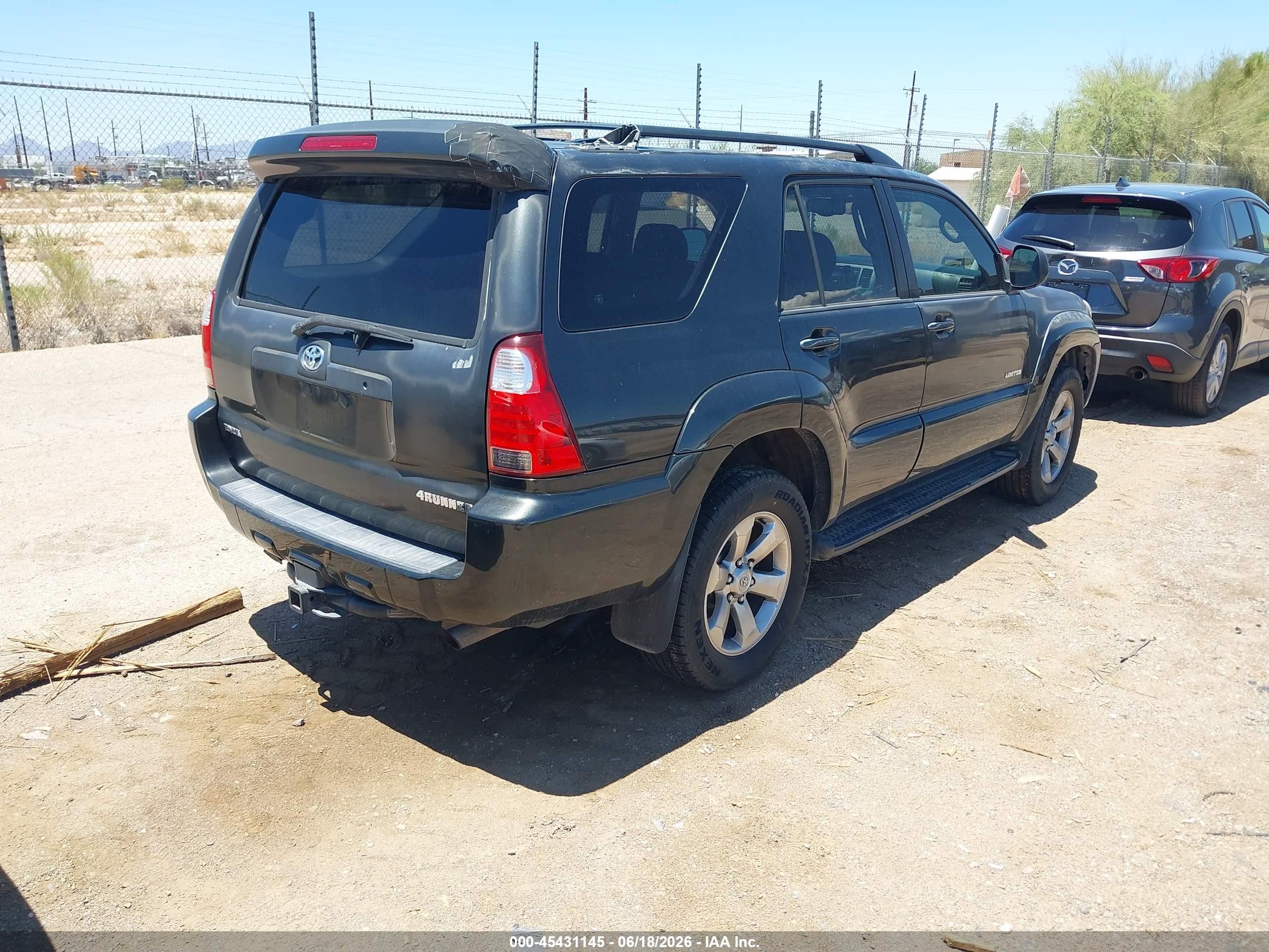 2006 Toyota 4runner Limited V8 Gray vin: JTEZT17R068009571
