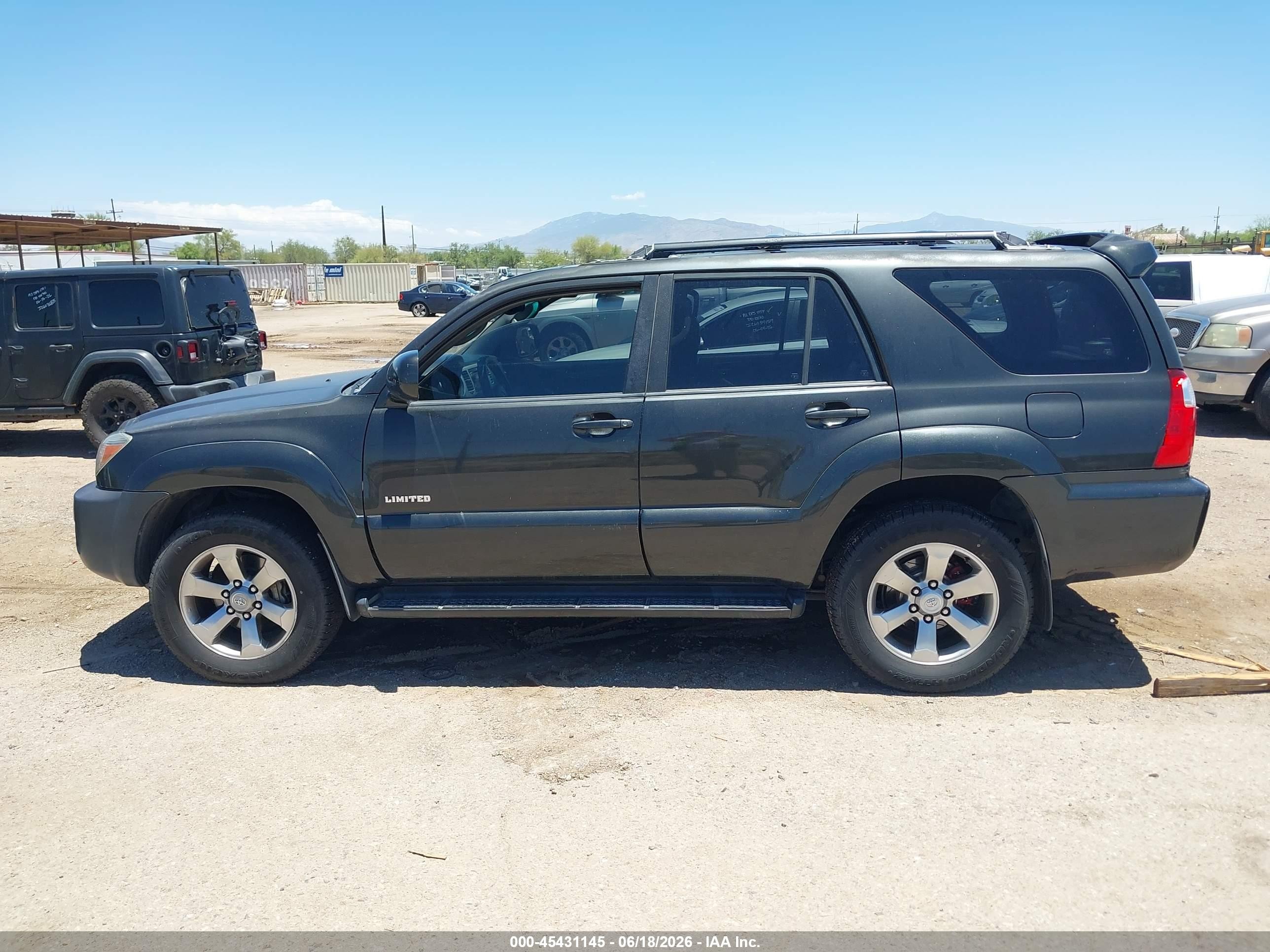 2006 Toyota 4runner Limited V8 Gray vin: JTEZT17R068009571