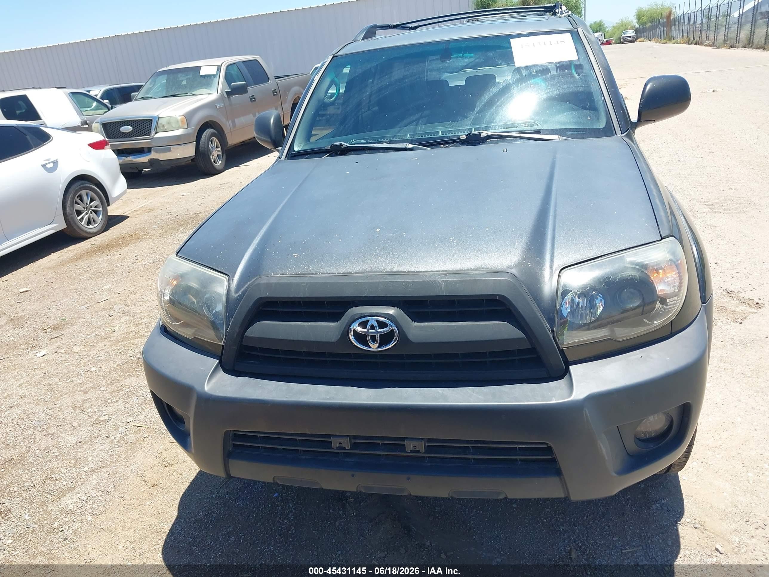 2006 Toyota 4runner Limited V8 Gray vin: JTEZT17R068009571
