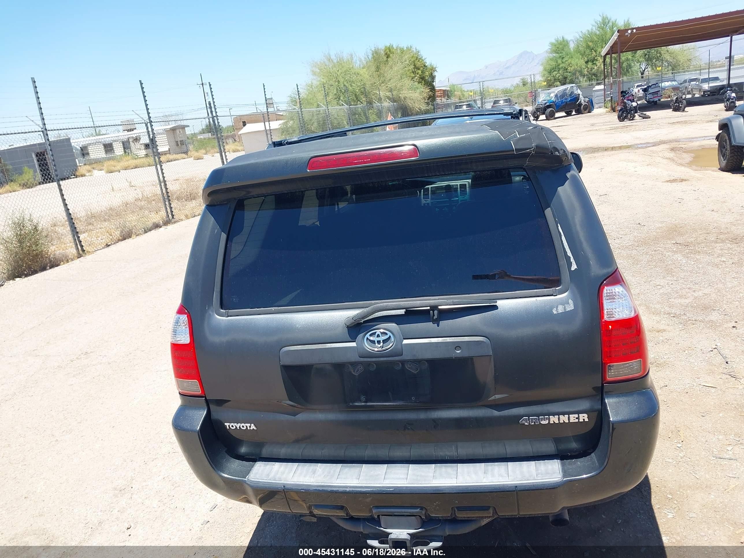 2006 Toyota 4runner Limited V8 Gray vin: JTEZT17R068009571
