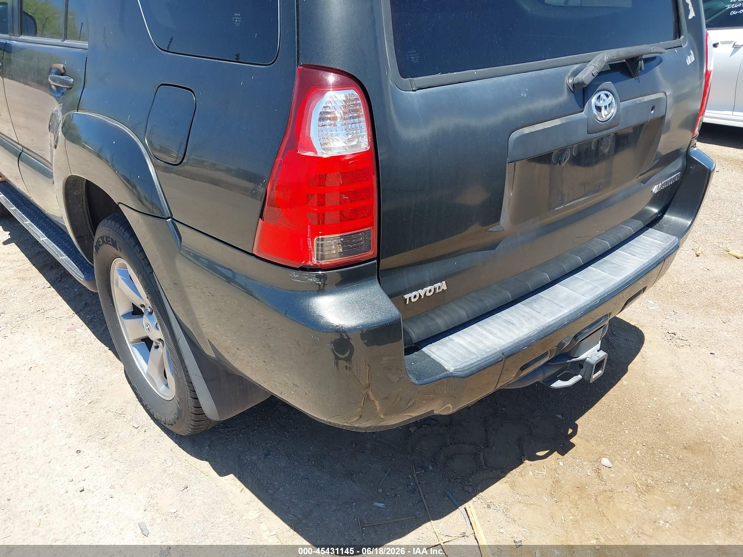 2006 Toyota 4runner Limited V8 Gray vin: JTEZT17R068009571